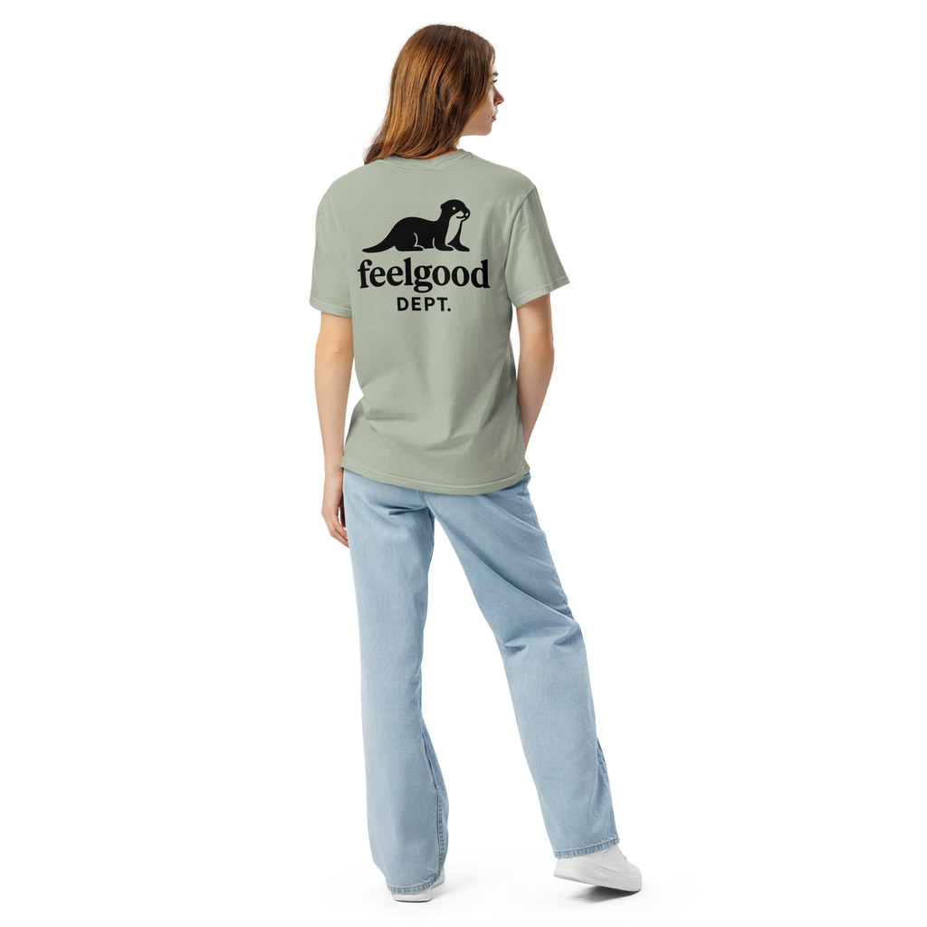 Garment-dyed heavy cotton T-shirt