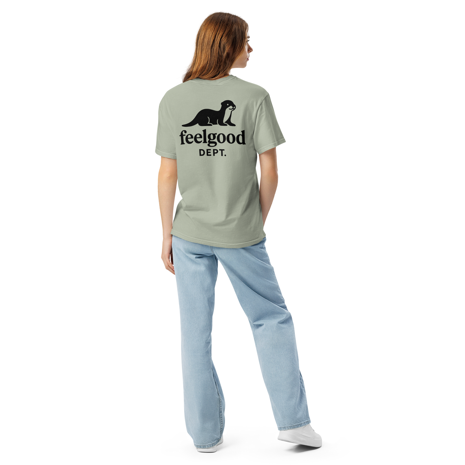 Garment-dyed heavy cotton T-shirt