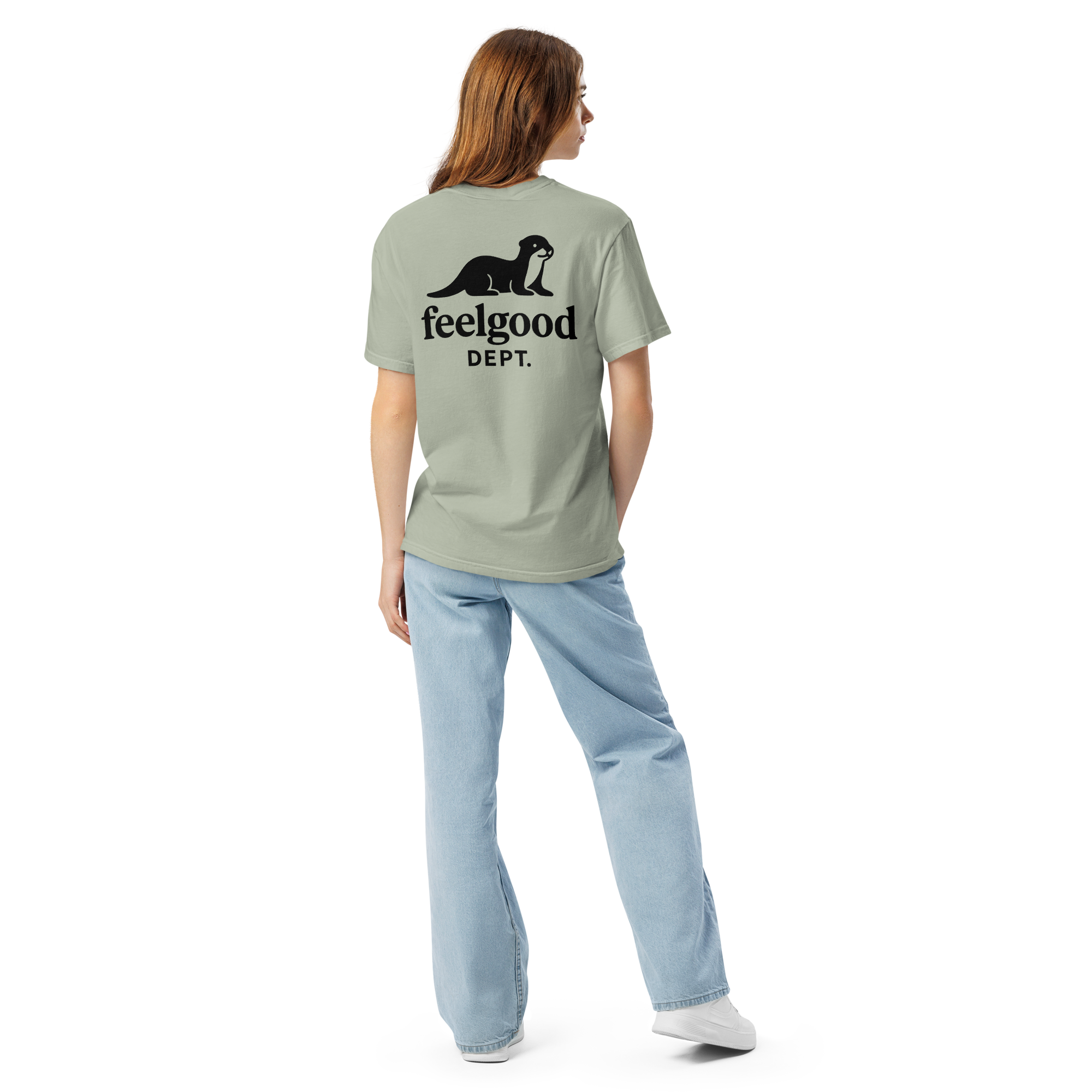 Garment-dyed heavy cotton T-shirt