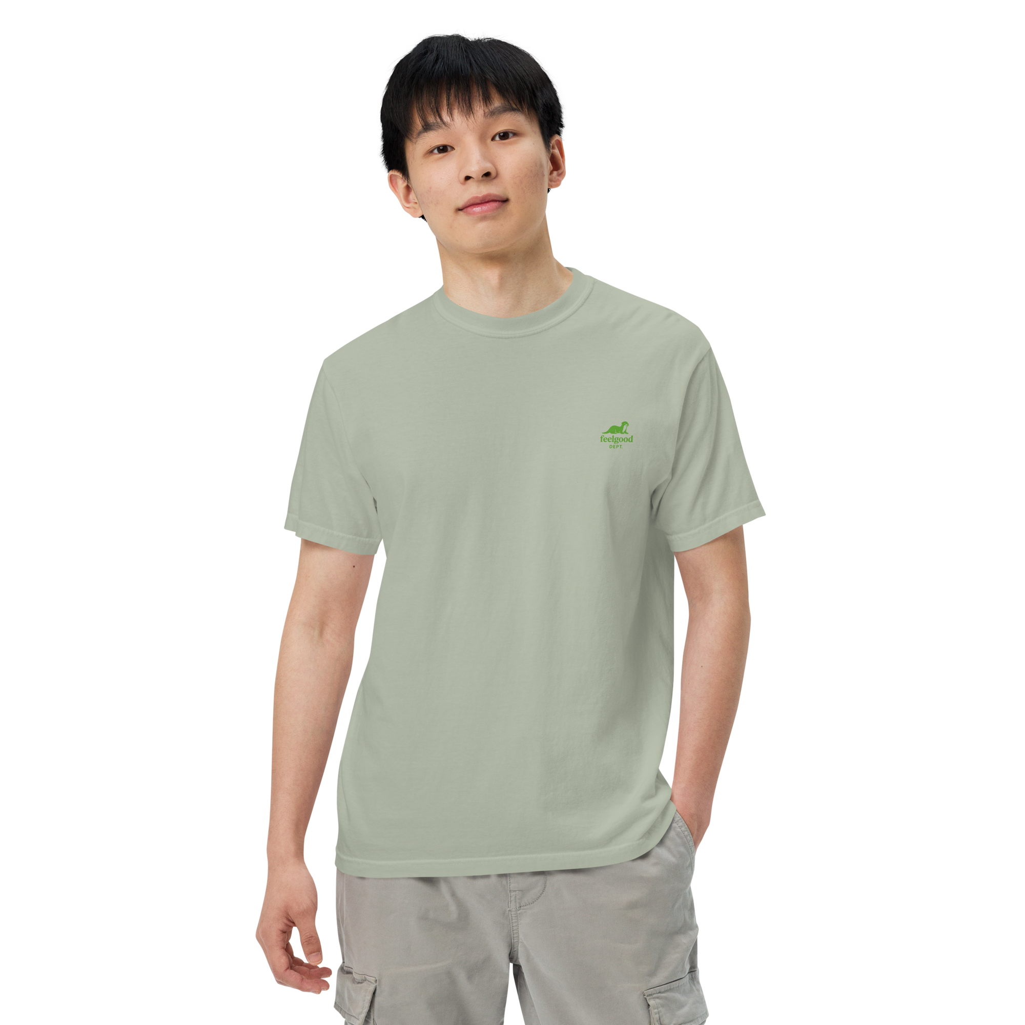 double-needle topstitched collar