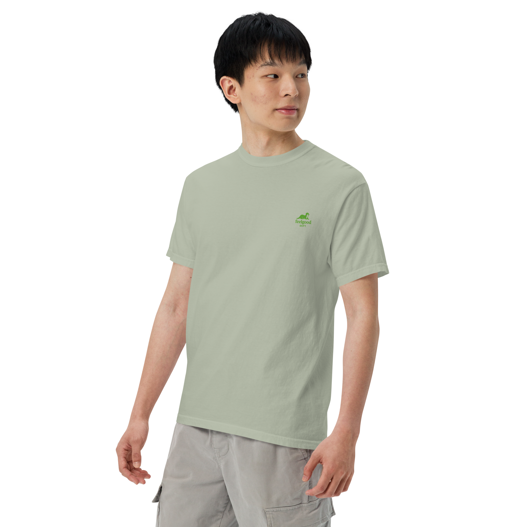 double-needle topstitched collar