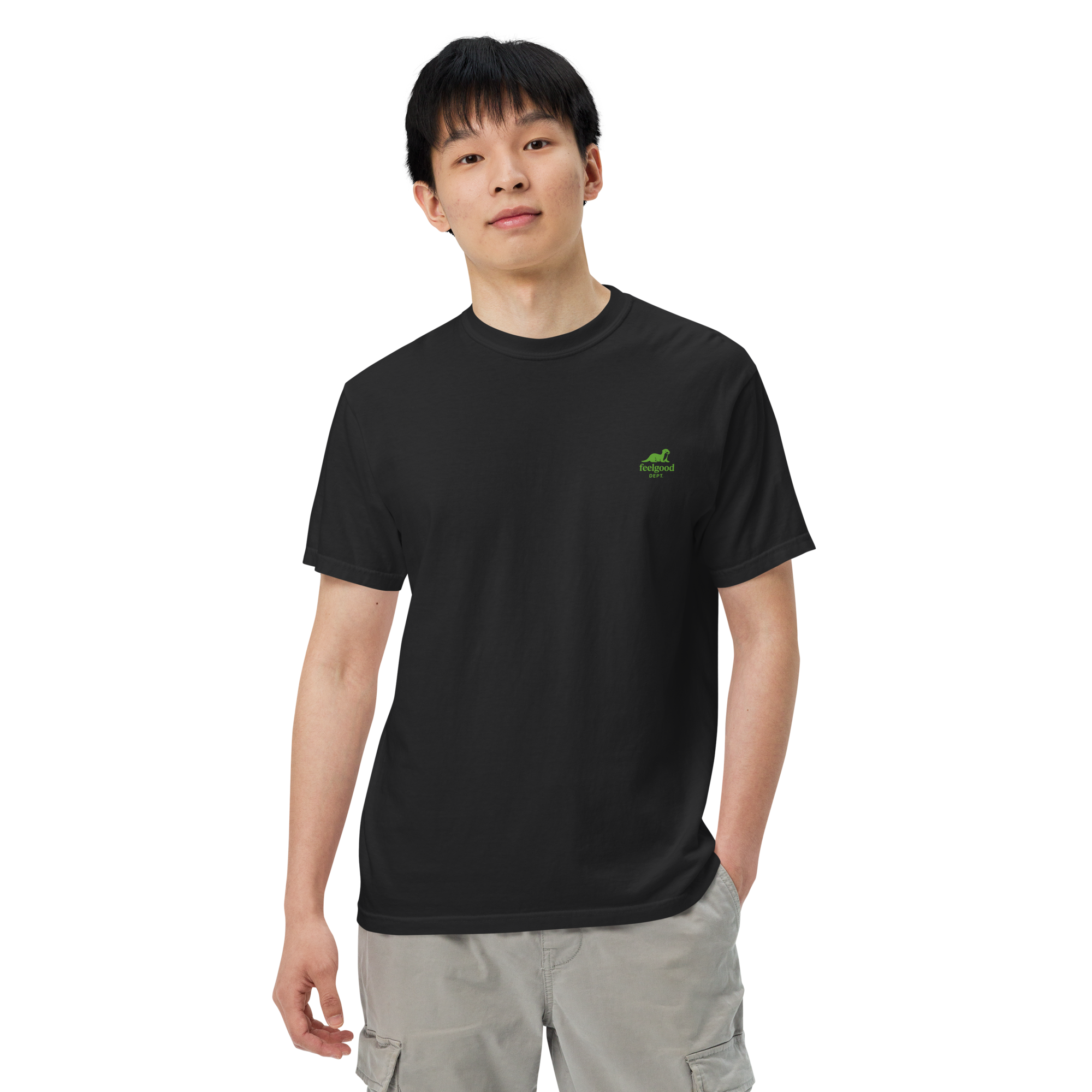 double-needle topstitched collar