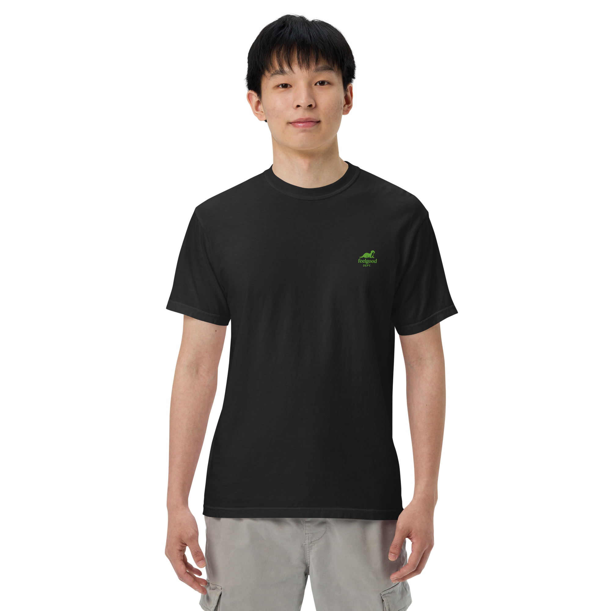 double-needle topstitched collar