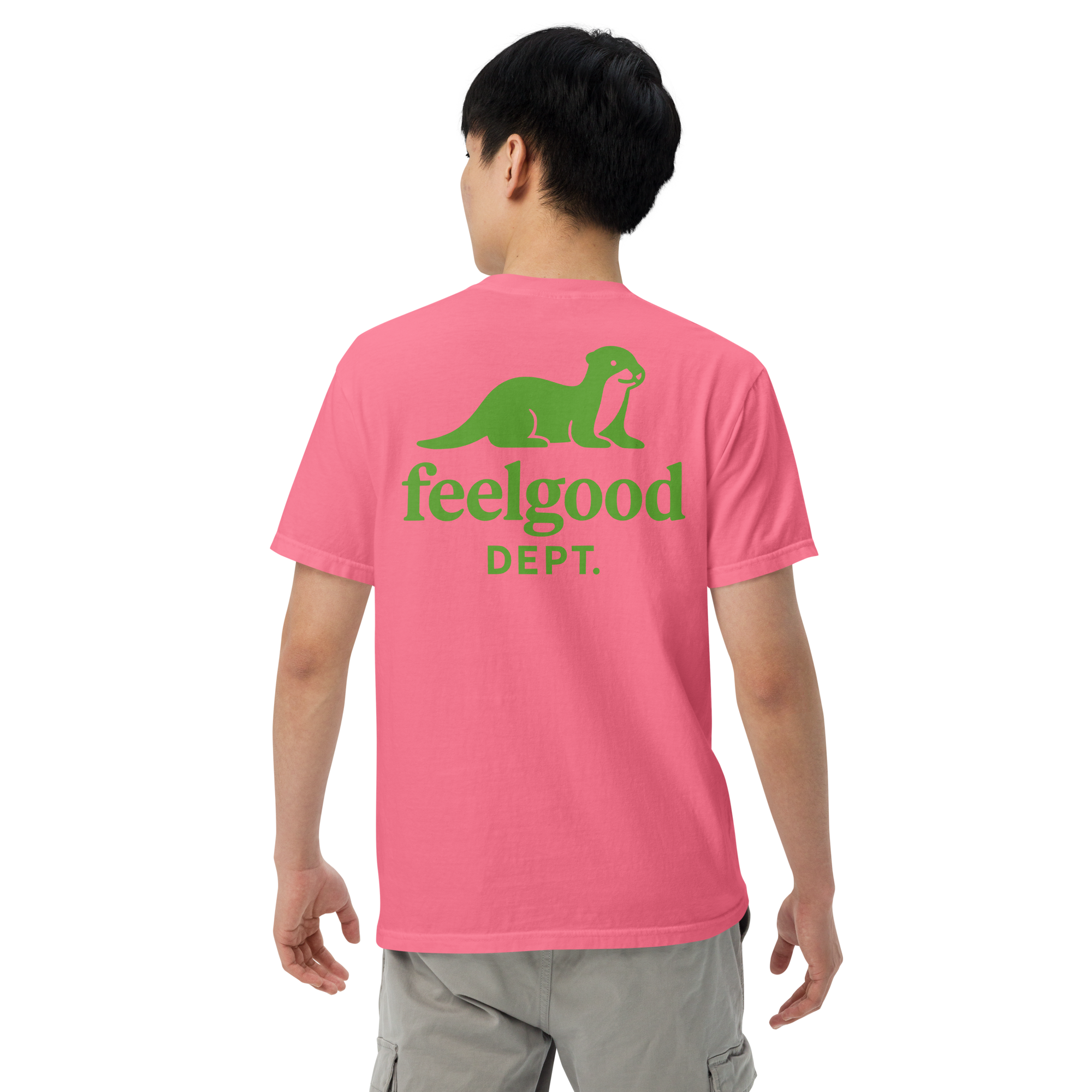 double-needle topstitched collar