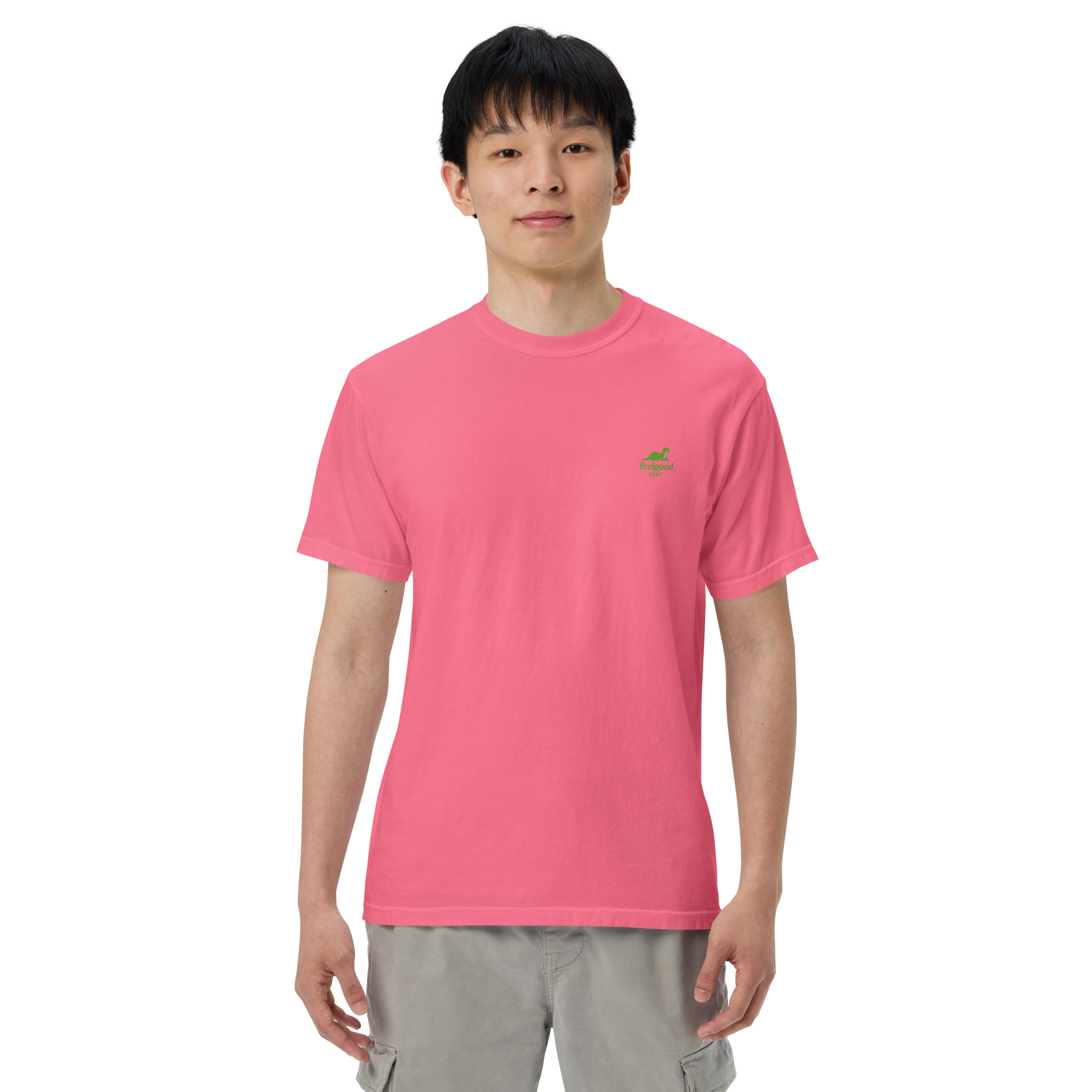 double-needle topstitched collar