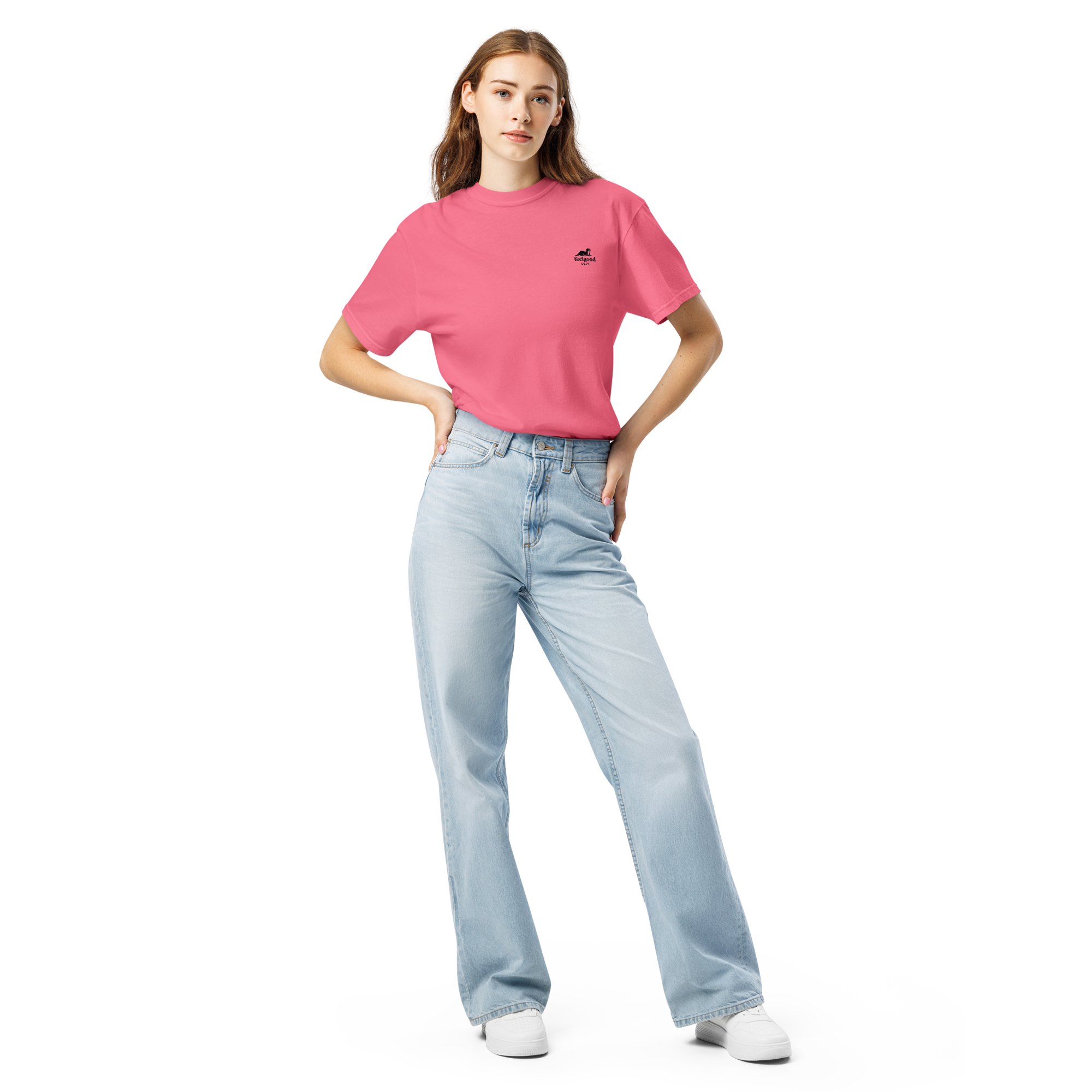 Garment-dyed heavy cotton T-shirt