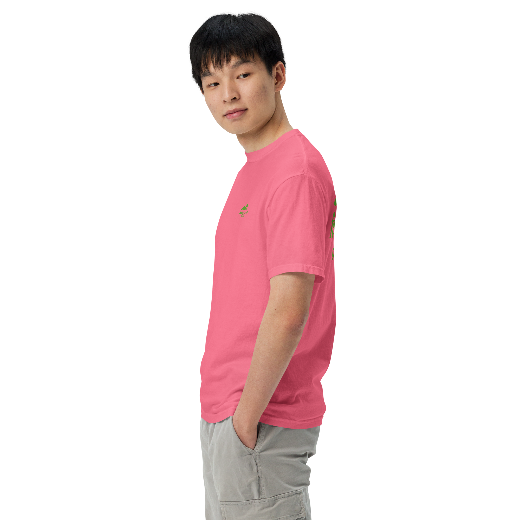 double-needle topstitched collar