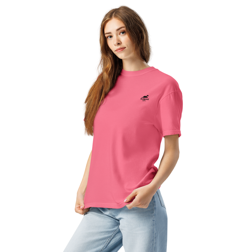 Garment-dyed heavy cotton T-shirt