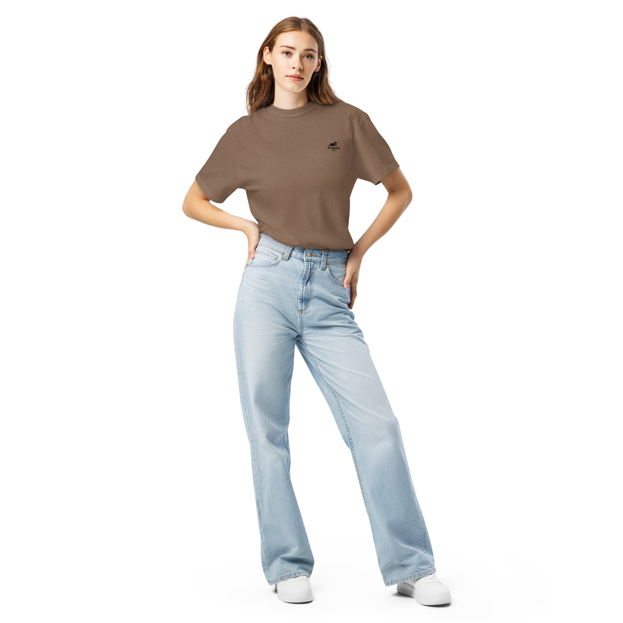 Garment-dyed heavy cotton T-shirt