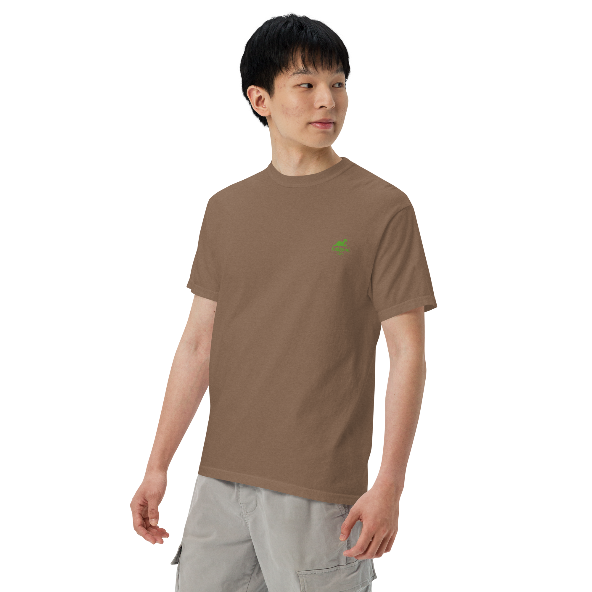 double-needle topstitched collar