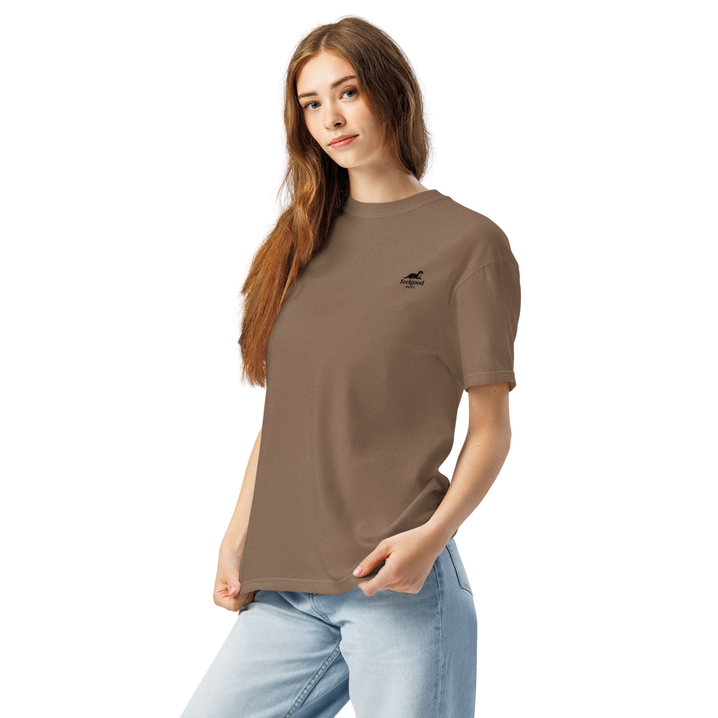 Garment-dyed heavy cotton T-shirt