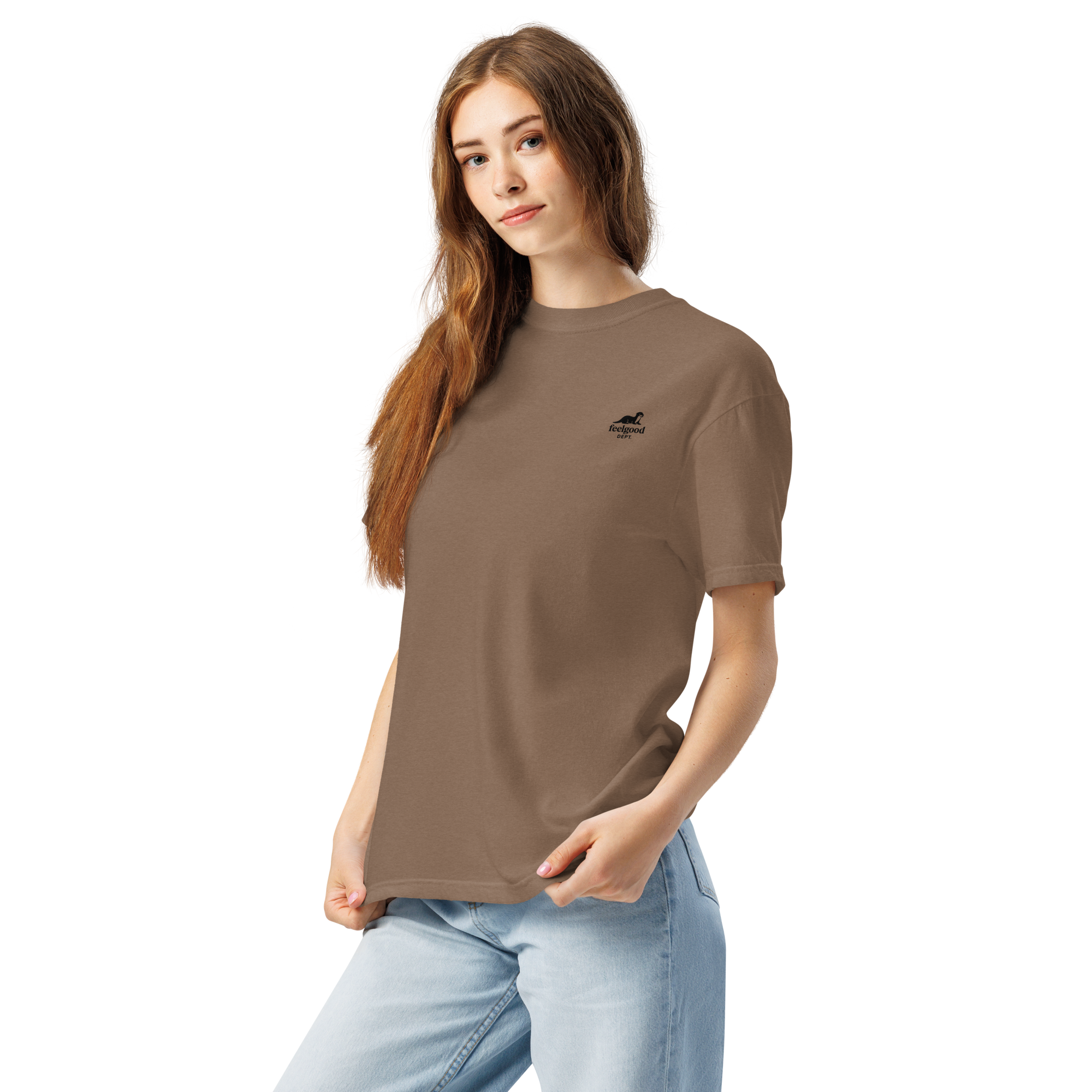 Garment-dyed heavy cotton T-shirt