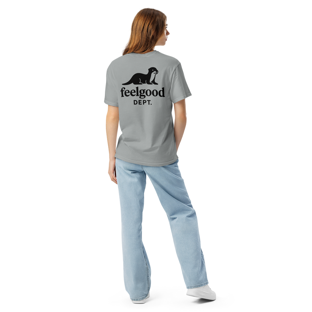 Garment-dyed heavy cotton T-shirt