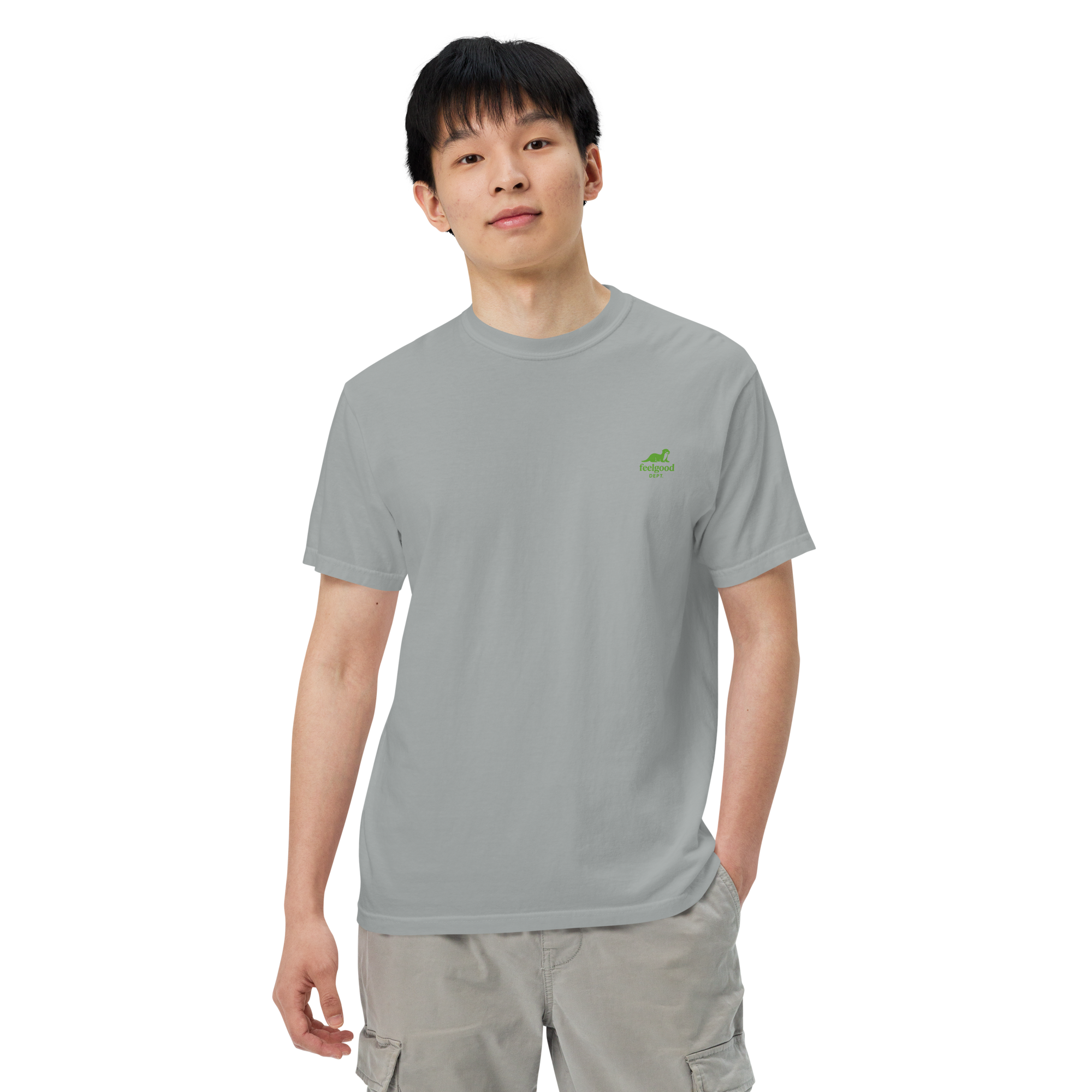 double-needle topstitched collar