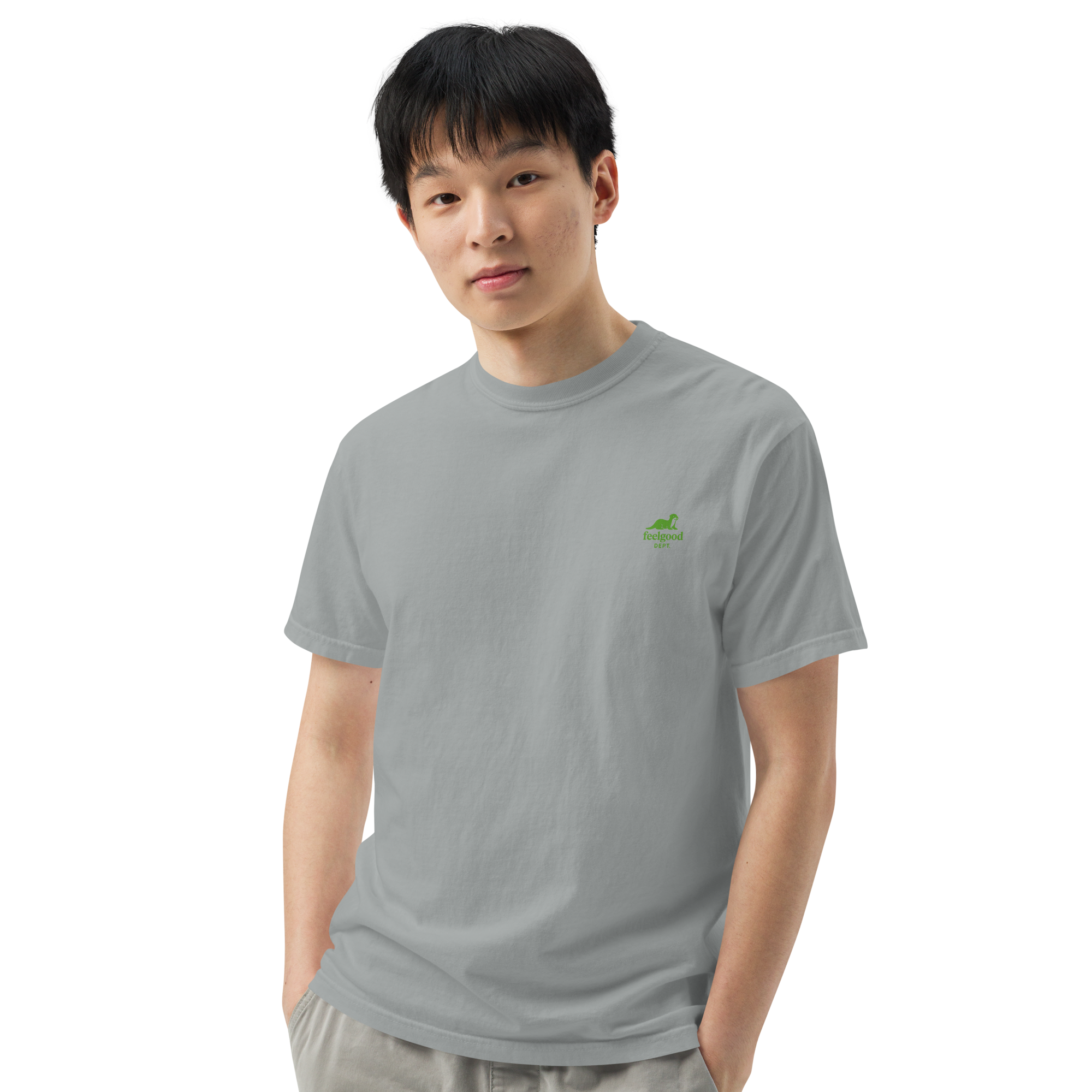 double-needle topstitched collar