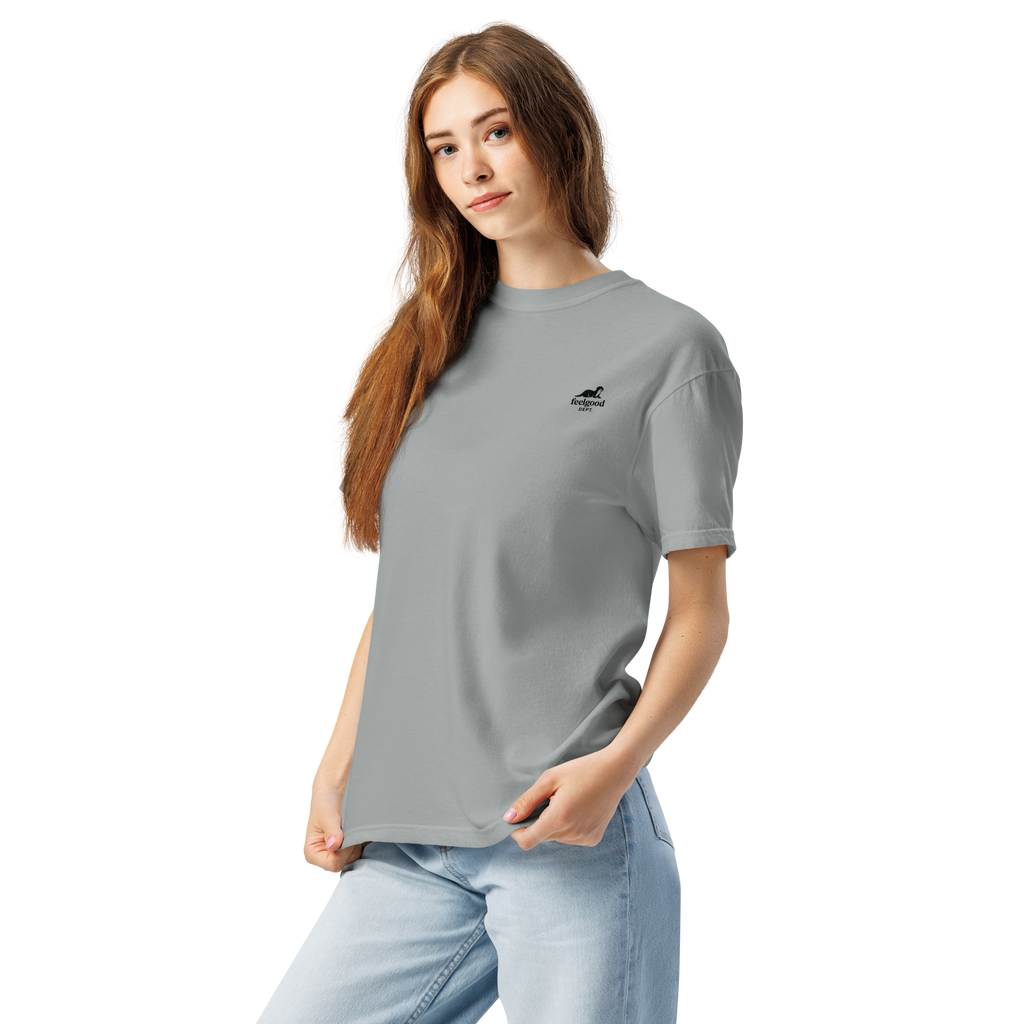 Garment-dyed heavy cotton T-shirt