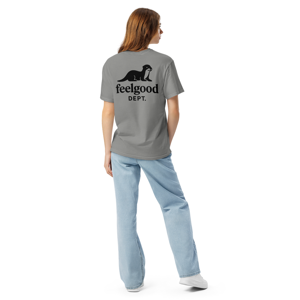 Garment-dyed heavy cotton T-shirt