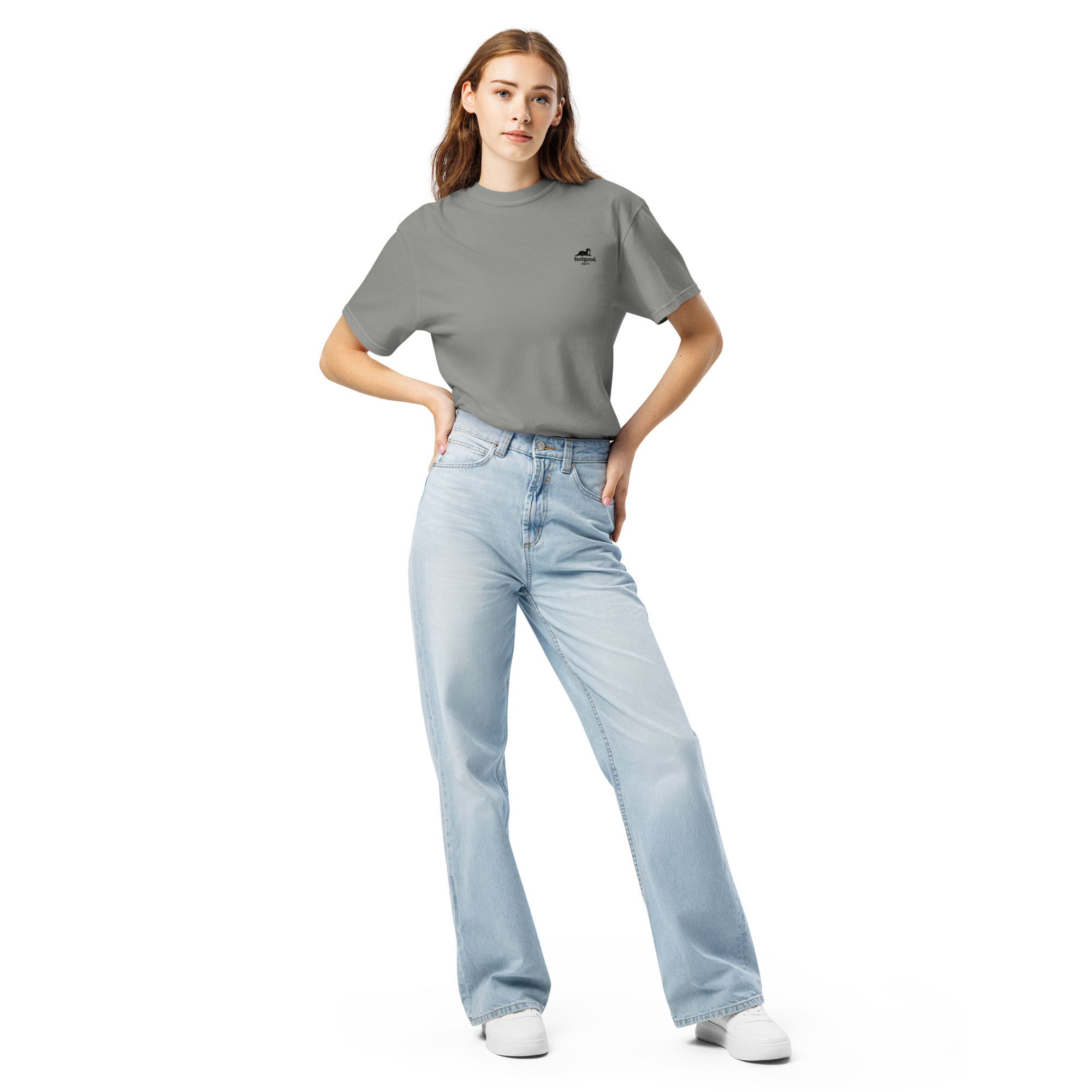 Garment-dyed heavy cotton T-shirt