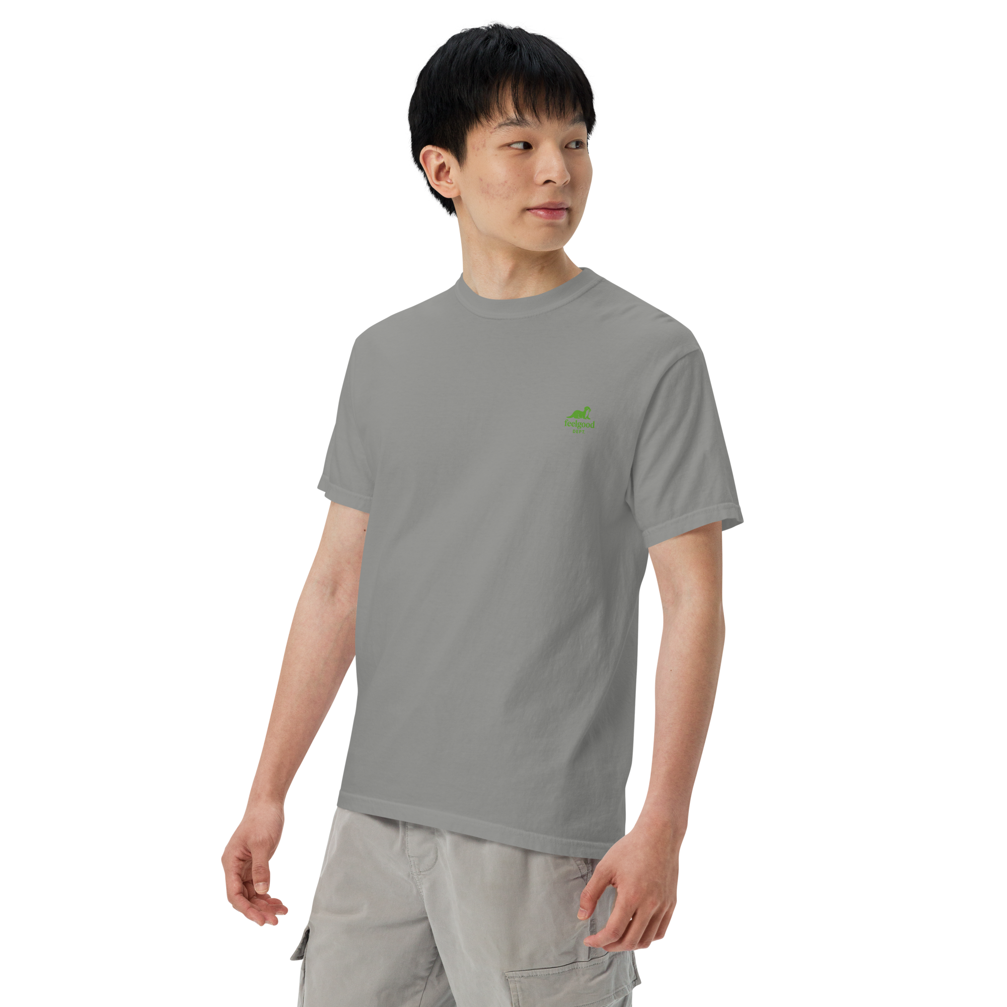 double-needle topstitched collar