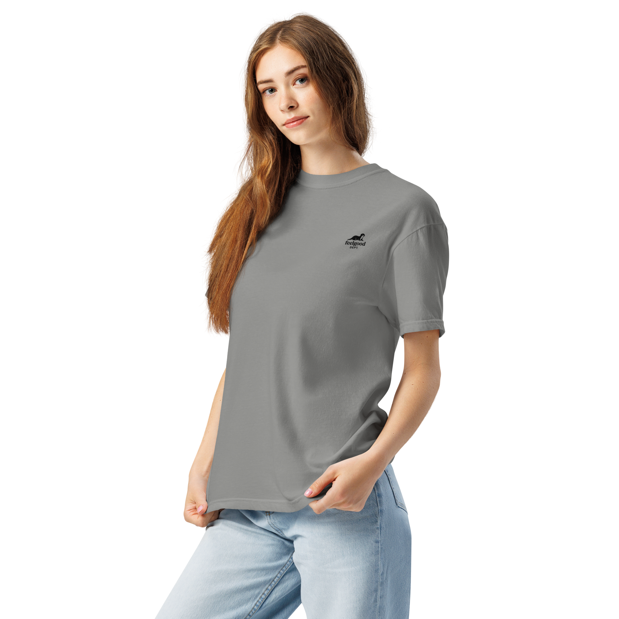 Garment-dyed heavy cotton T-shirt