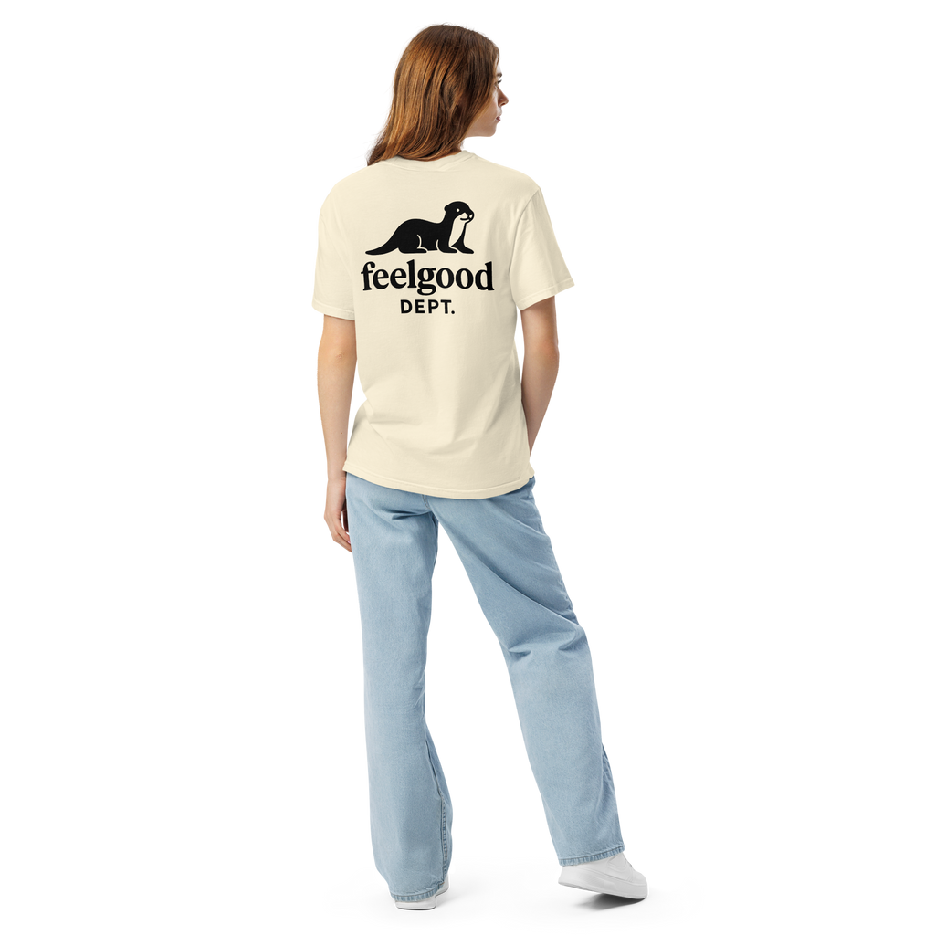 Garment-dyed heavy cotton T-shirt