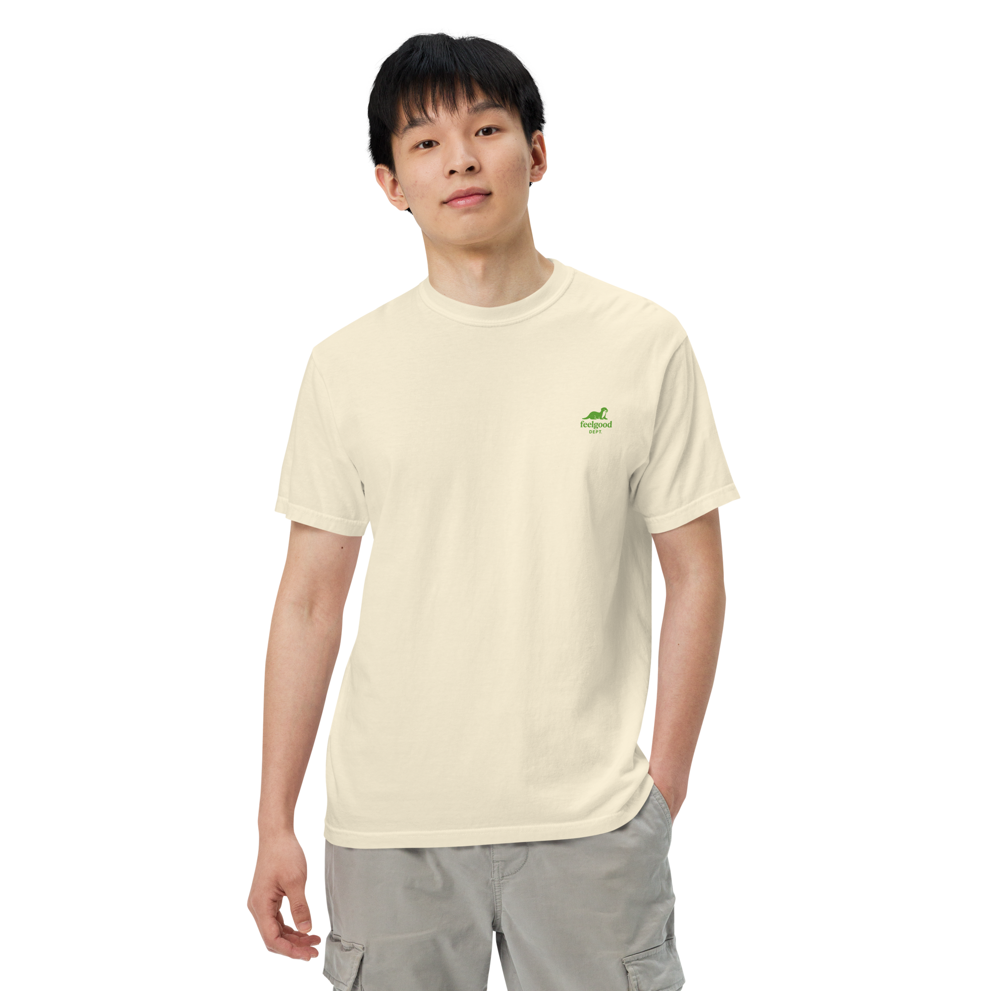 double-needle topstitched collar