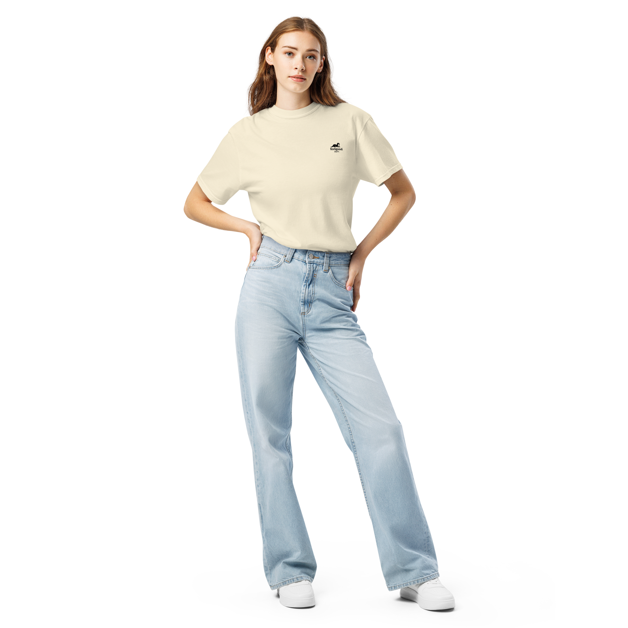 Garment-dyed heavy cotton T-shirt