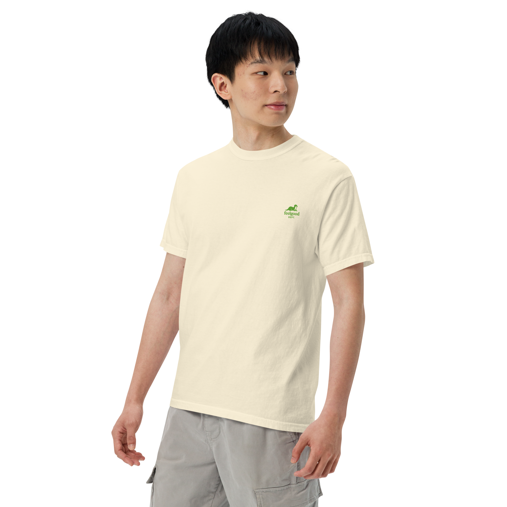 double-needle topstitched collar