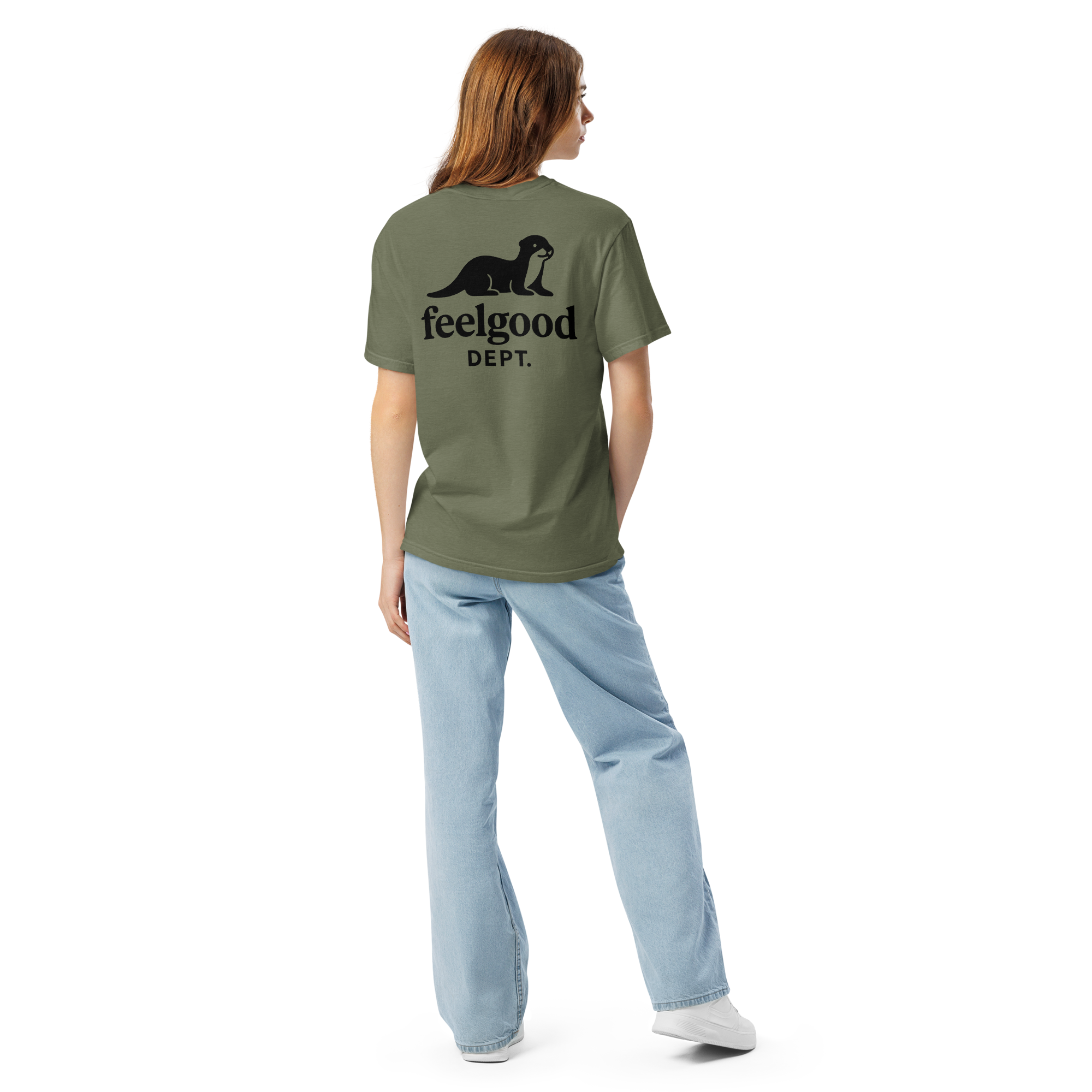 Garment-dyed heavy cotton T-shirt