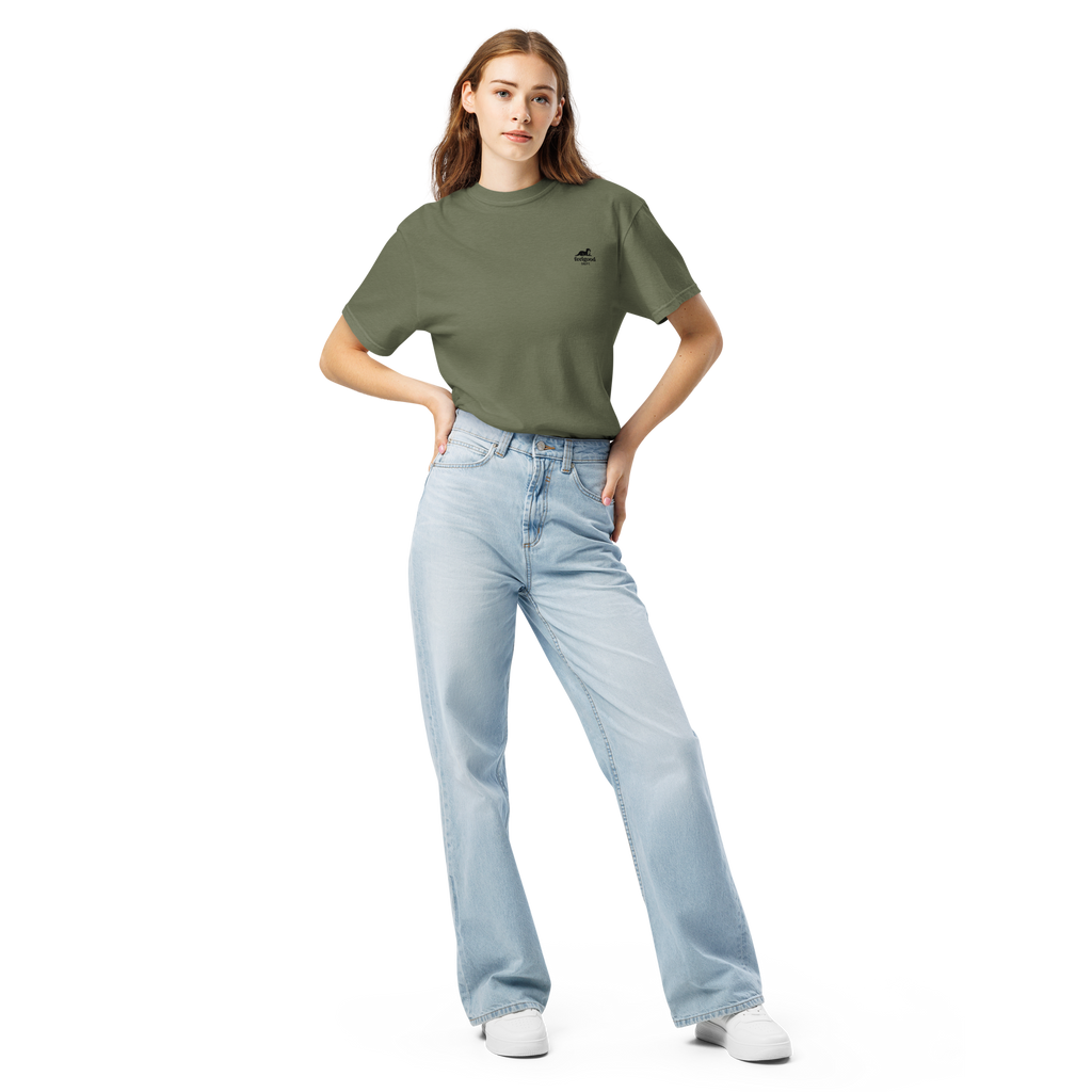 Garment-dyed heavy cotton T-shirt