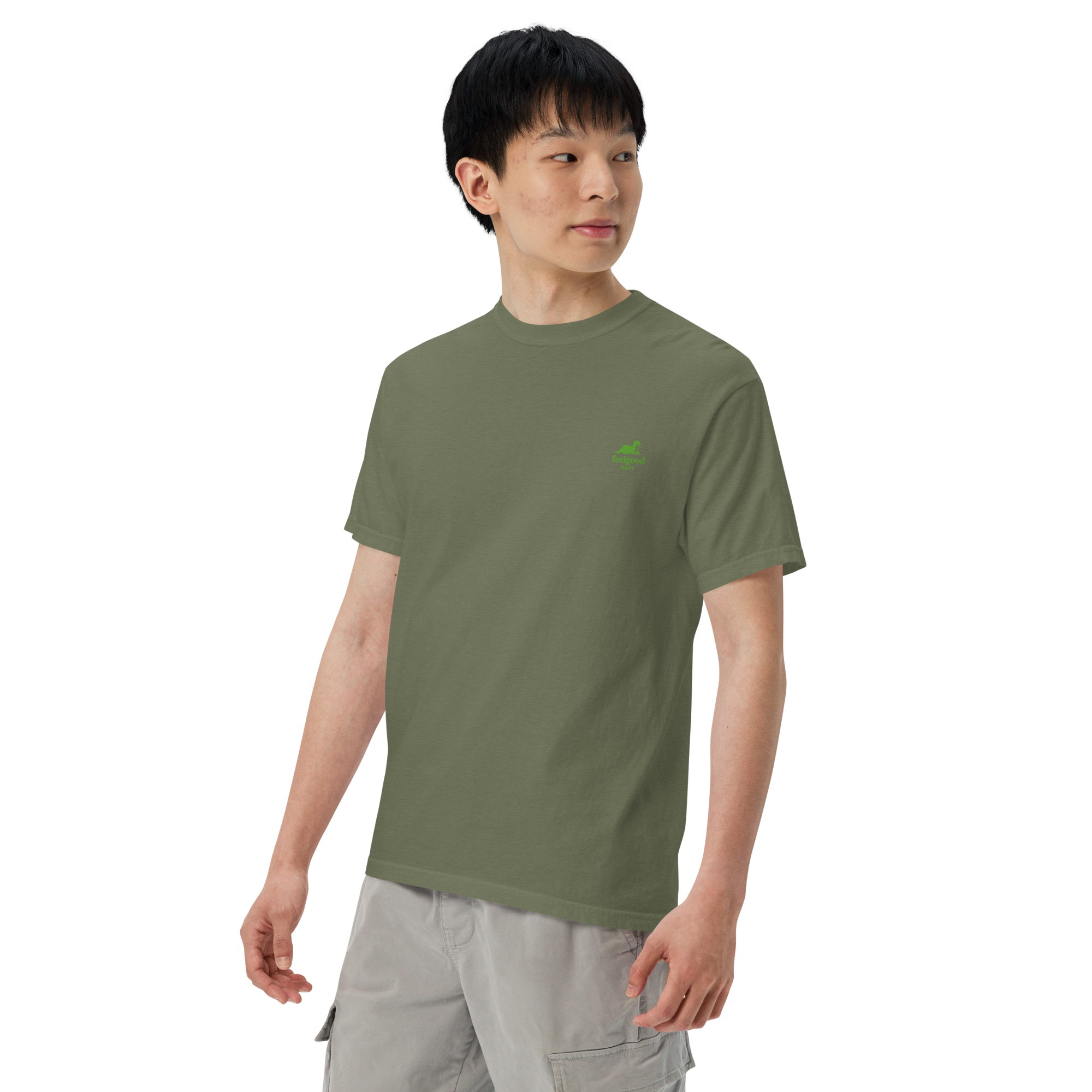 double-needle topstitched collar