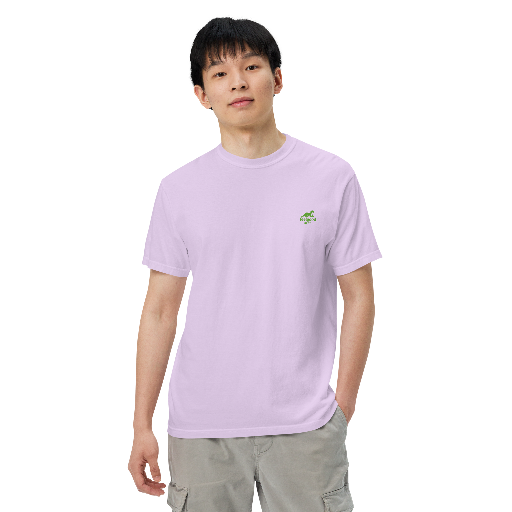 double-needle topstitched collar