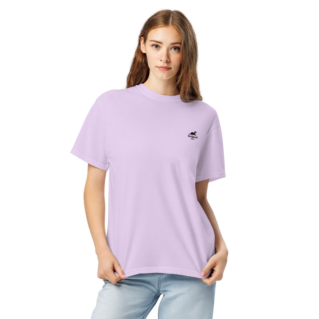 Garment-dyed heavy cotton T-shirt