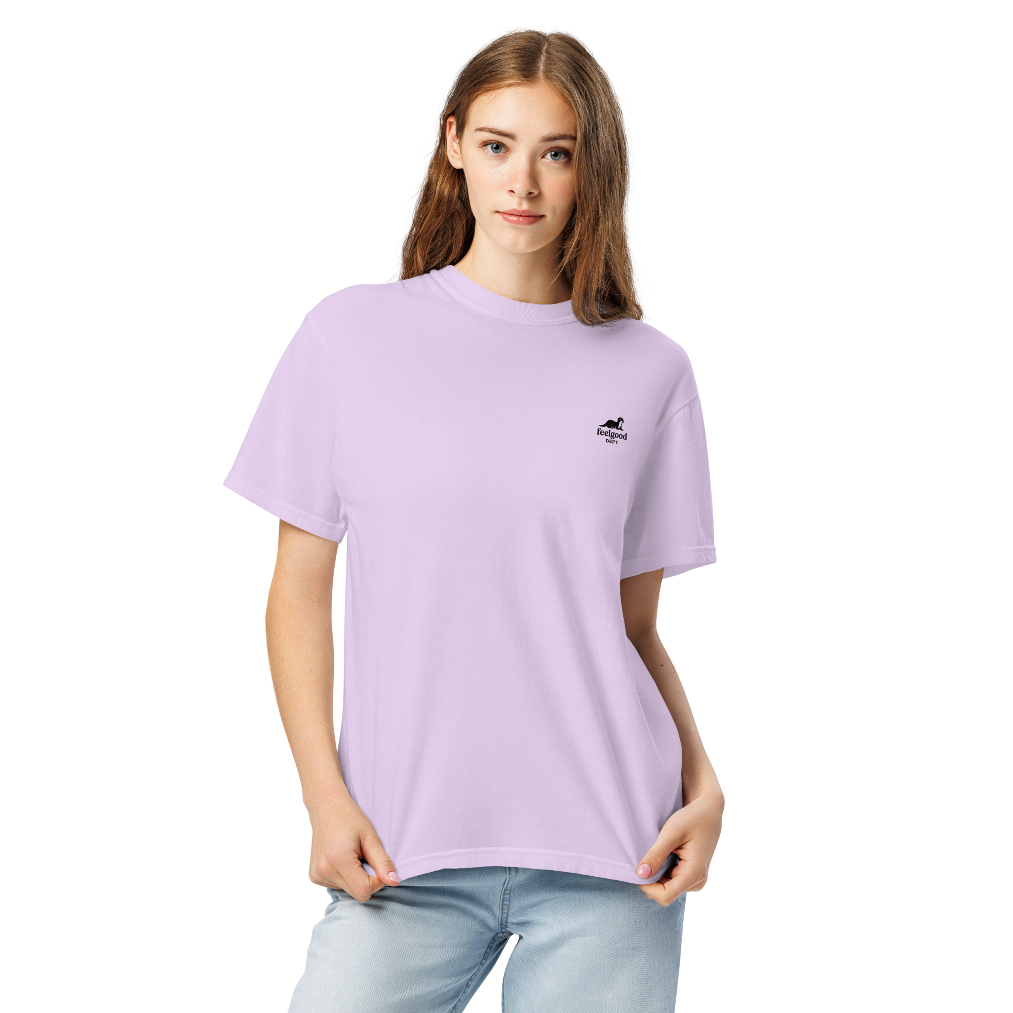 Garment-dyed heavy cotton T-shirt