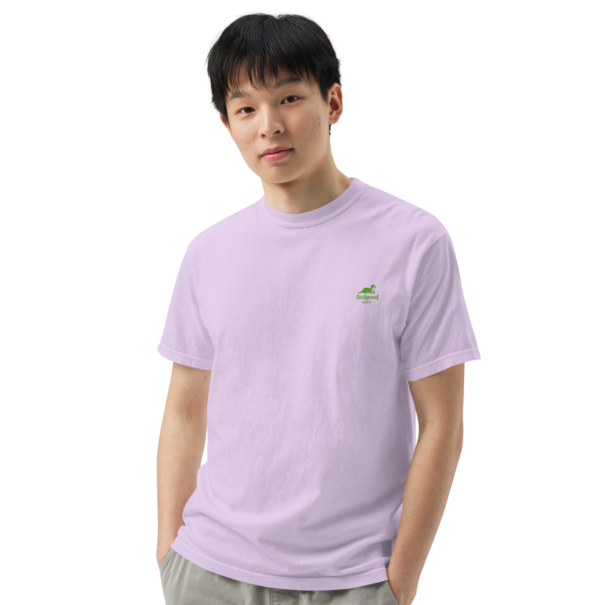 double-needle topstitched collar