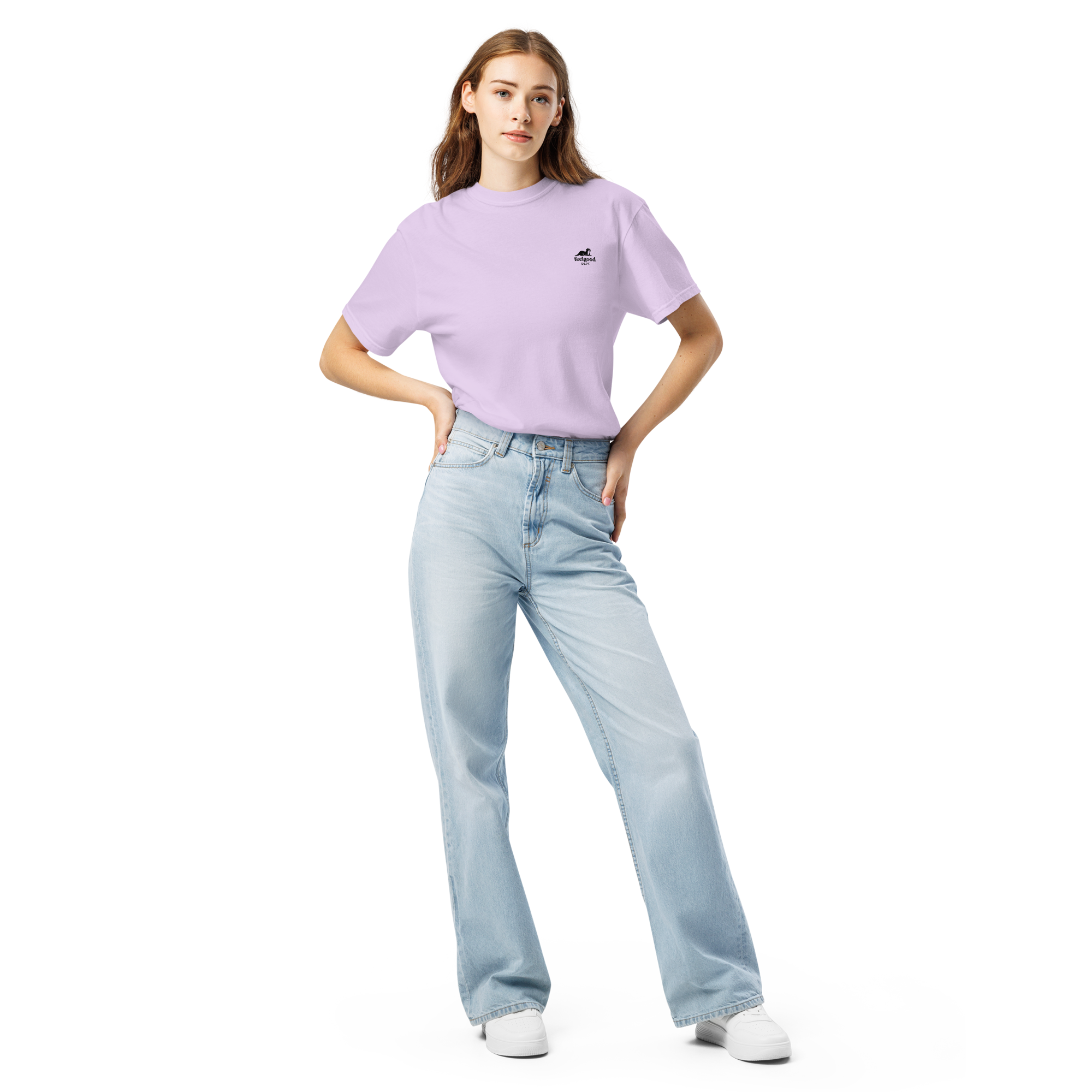 Garment-dyed heavy cotton T-shirt