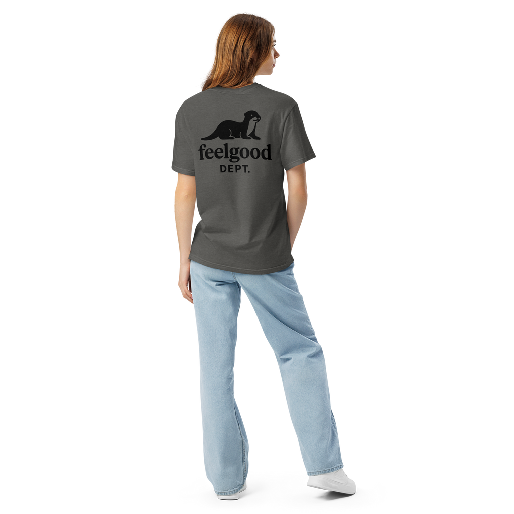 Garment-dyed heavy cotton T-shirt