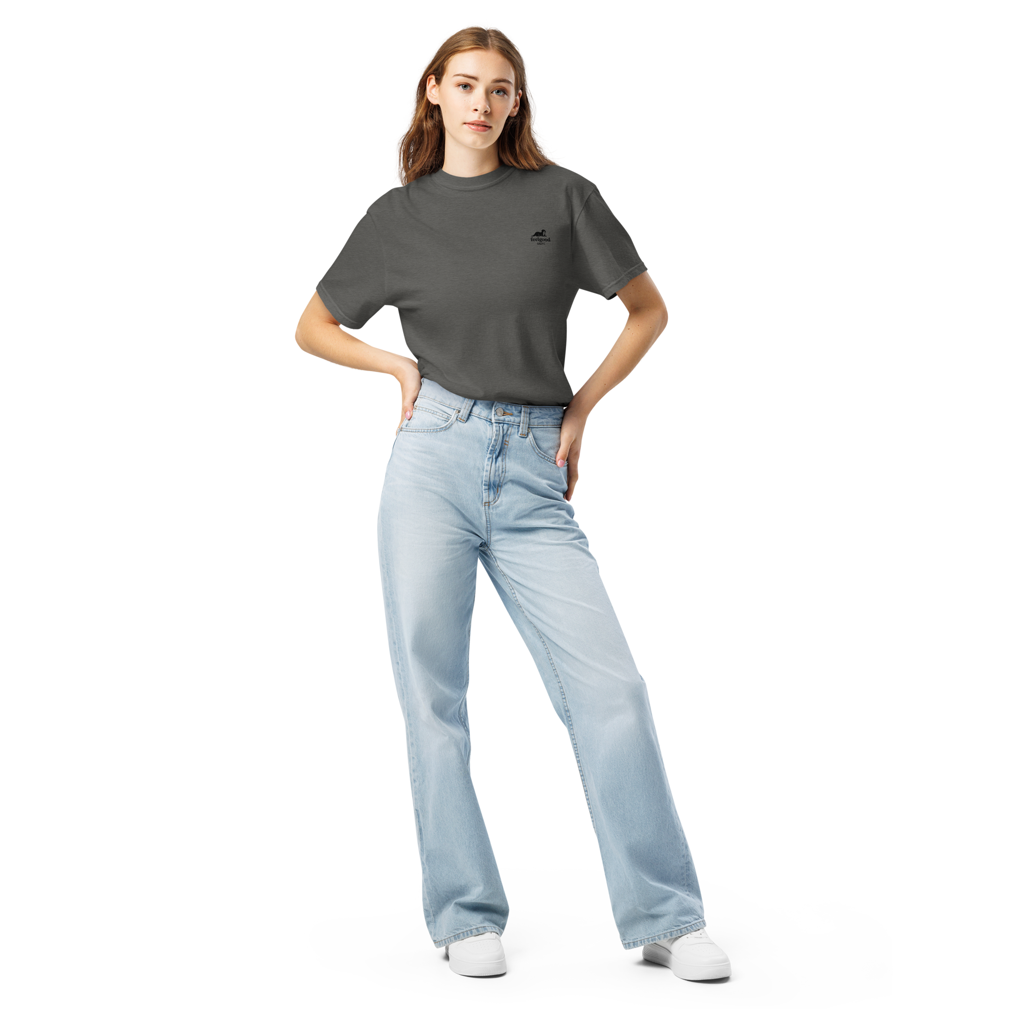 Garment-dyed heavy cotton T-shirt