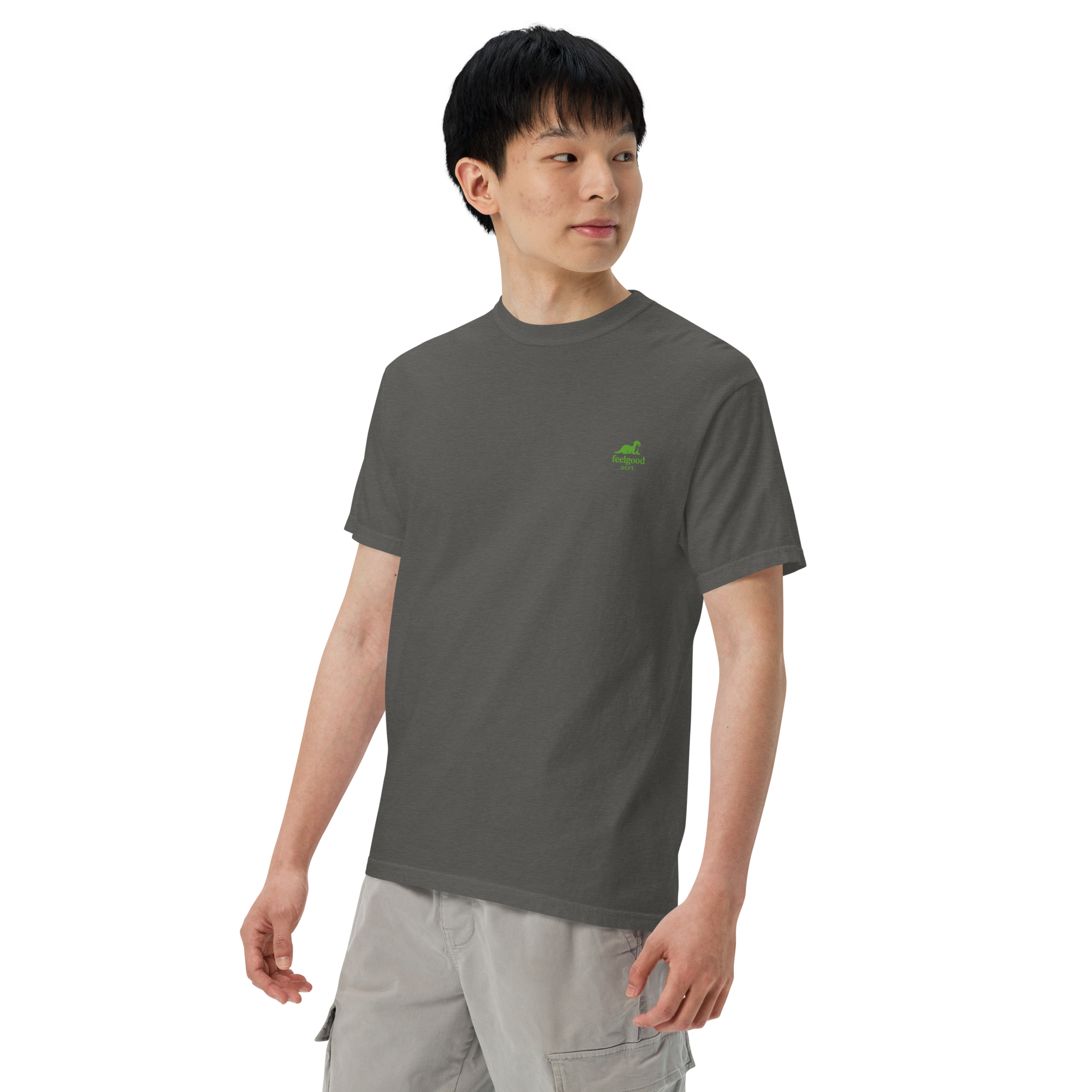 double-needle topstitched collar