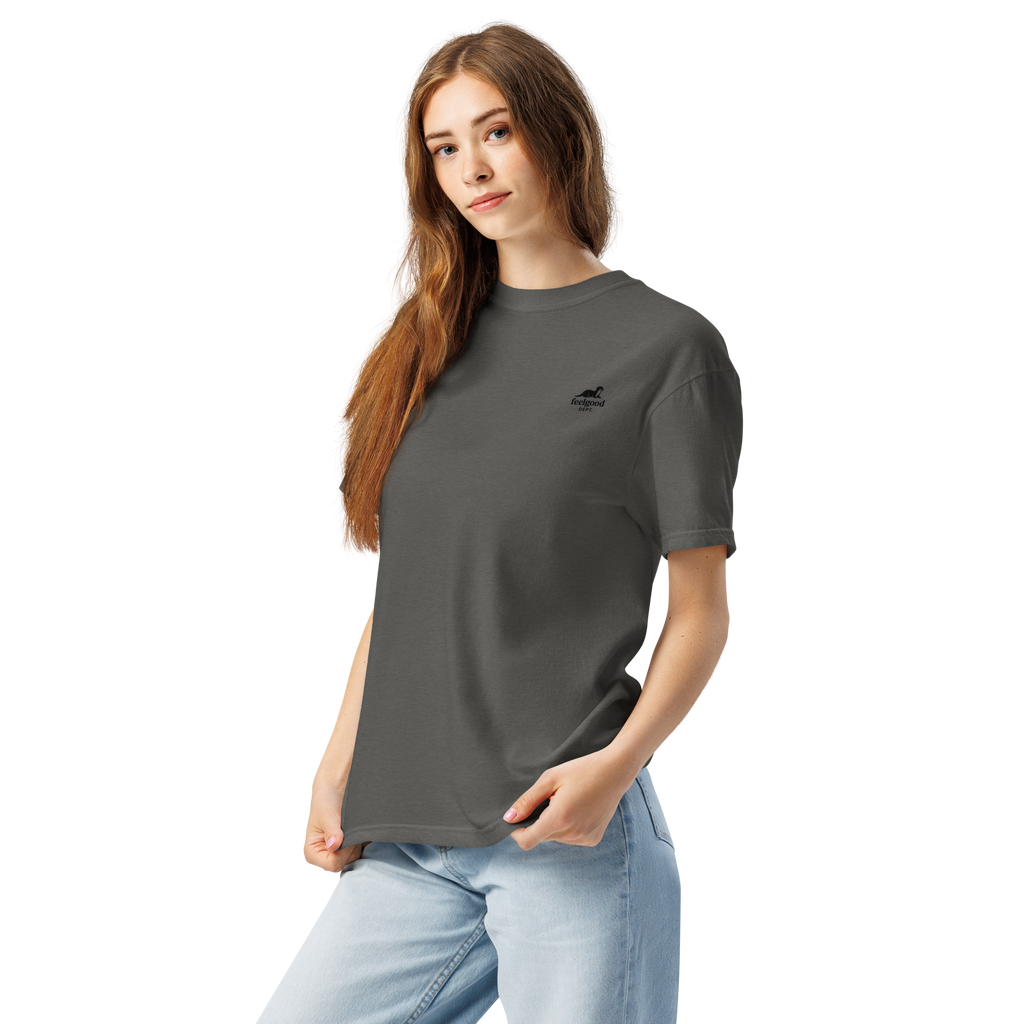 Garment-dyed heavy cotton T-shirt