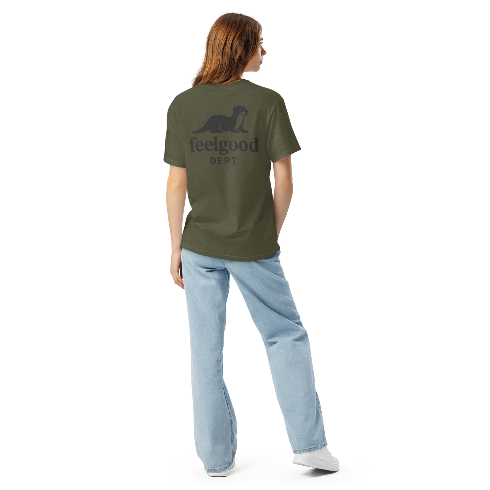 Garment-dyed heavy cotton T-shirt