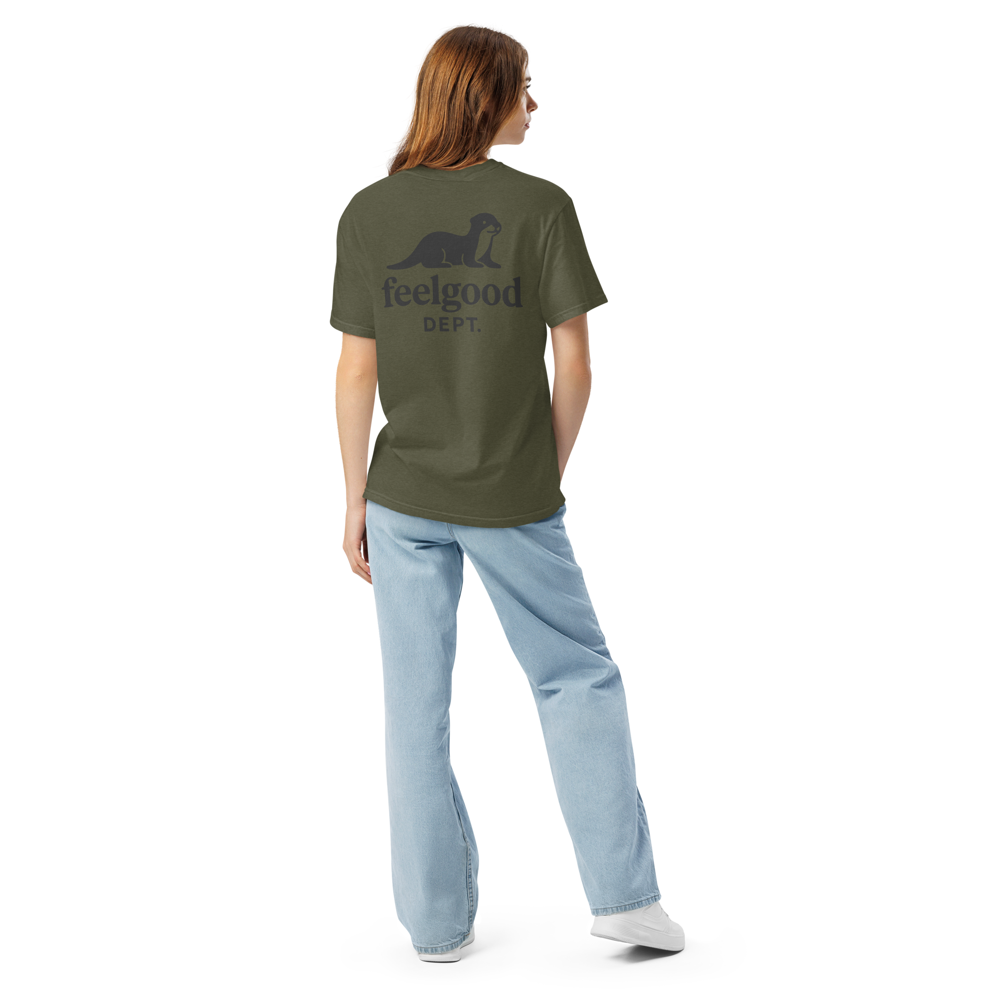 Garment-dyed heavy cotton T-shirt