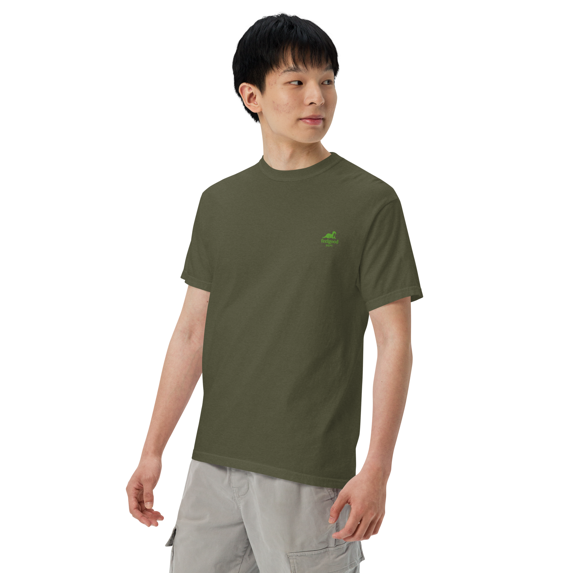 double-needle topstitched collar