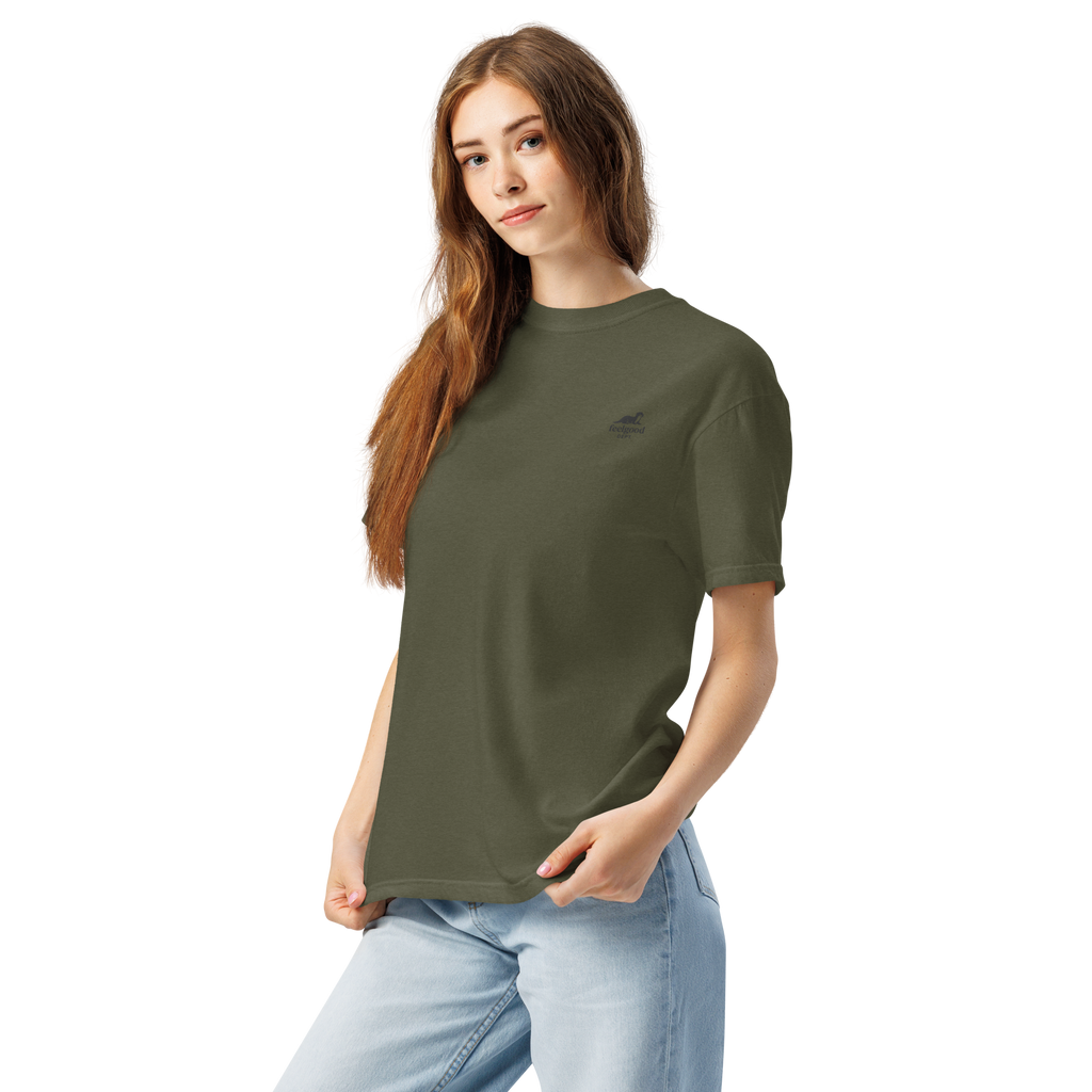 Garment-dyed heavy cotton T-shirt