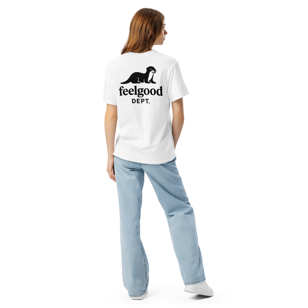 Garment-dyed heavy cotton T-shirt