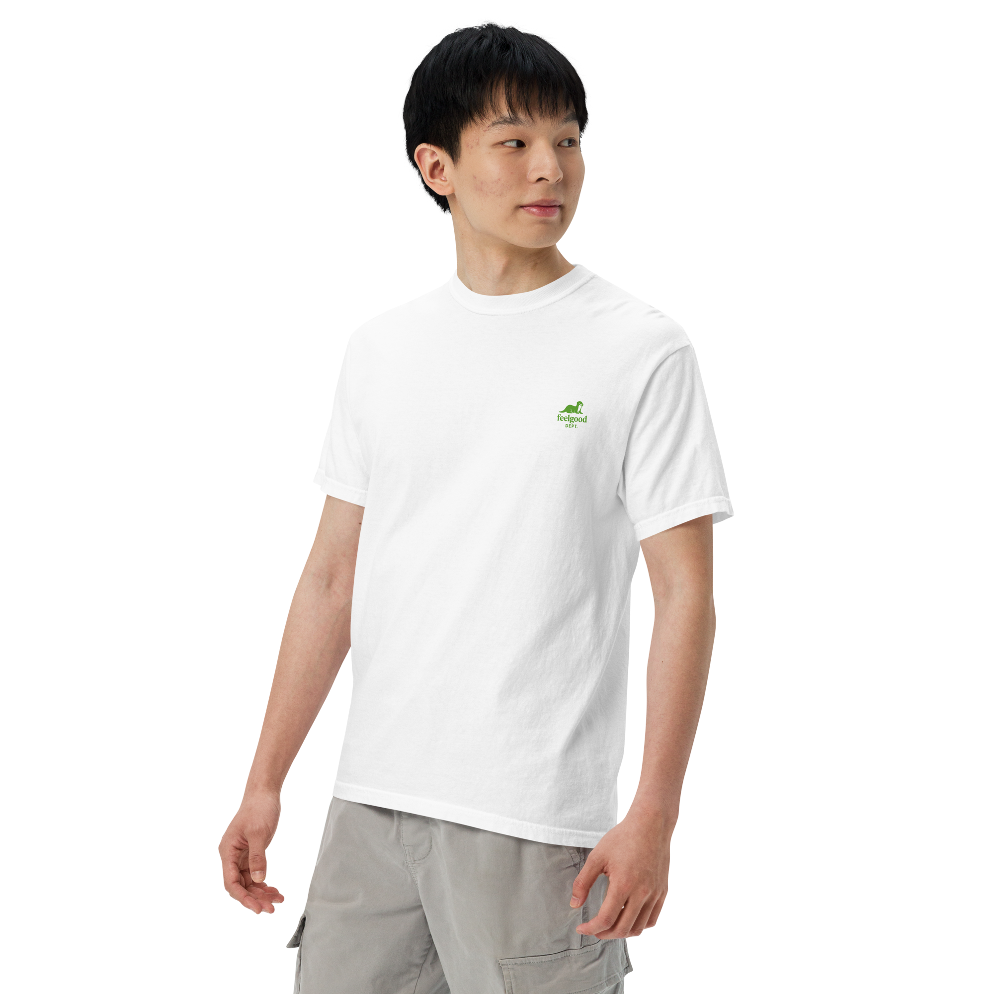 double-needle topstitched collar