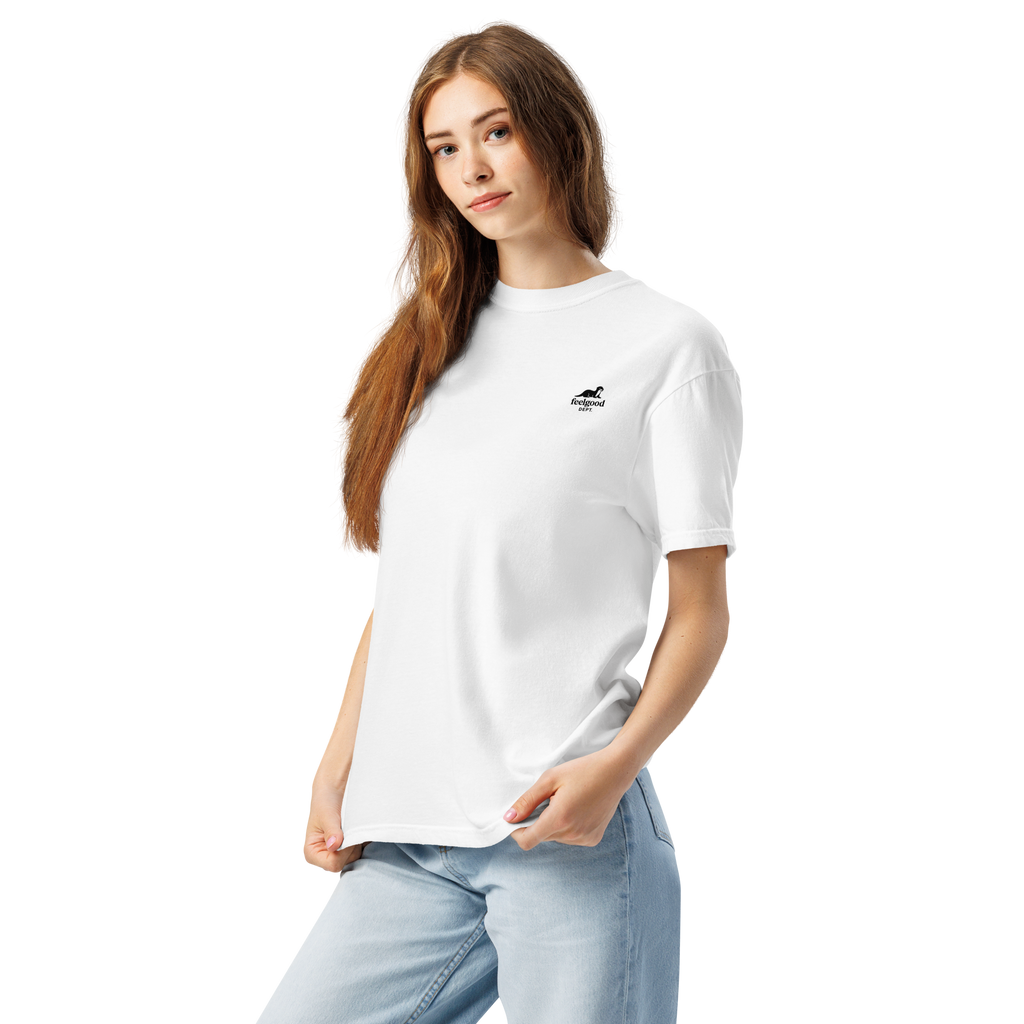 Garment-dyed heavy cotton T-shirt