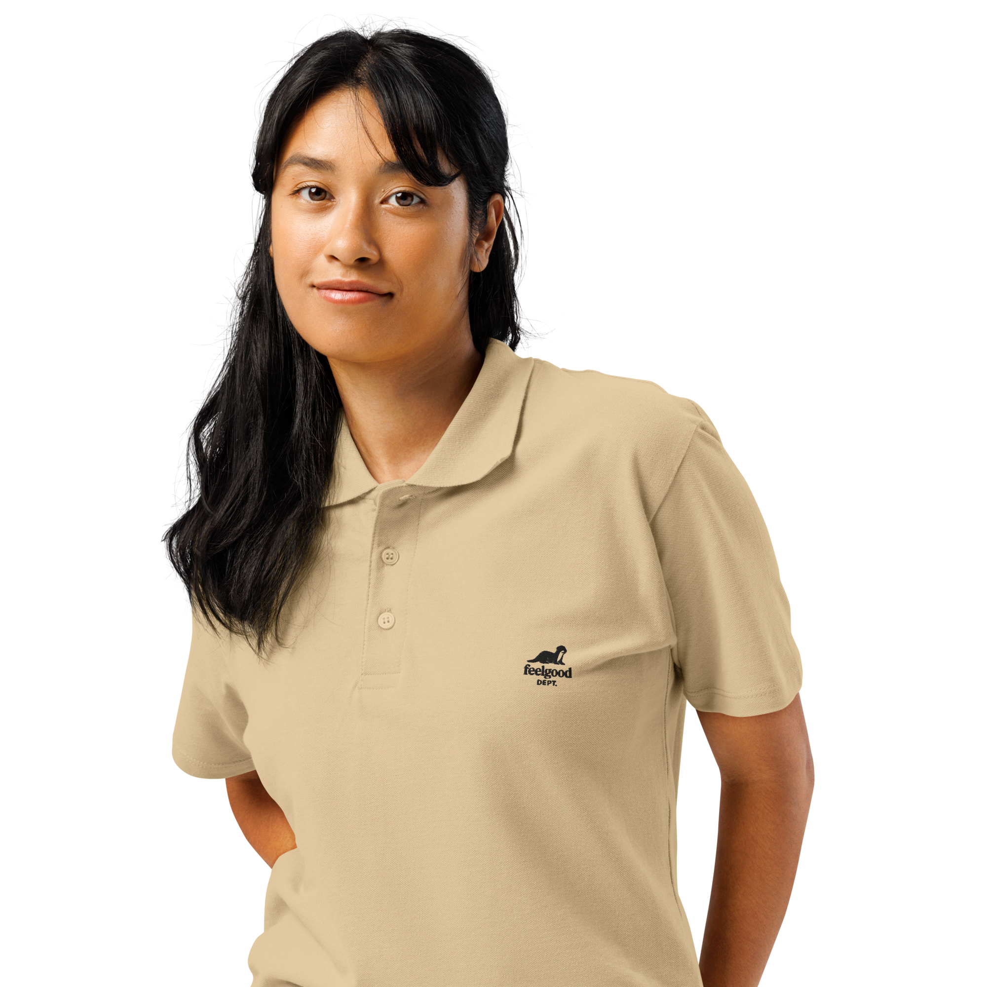 matching-color button placket